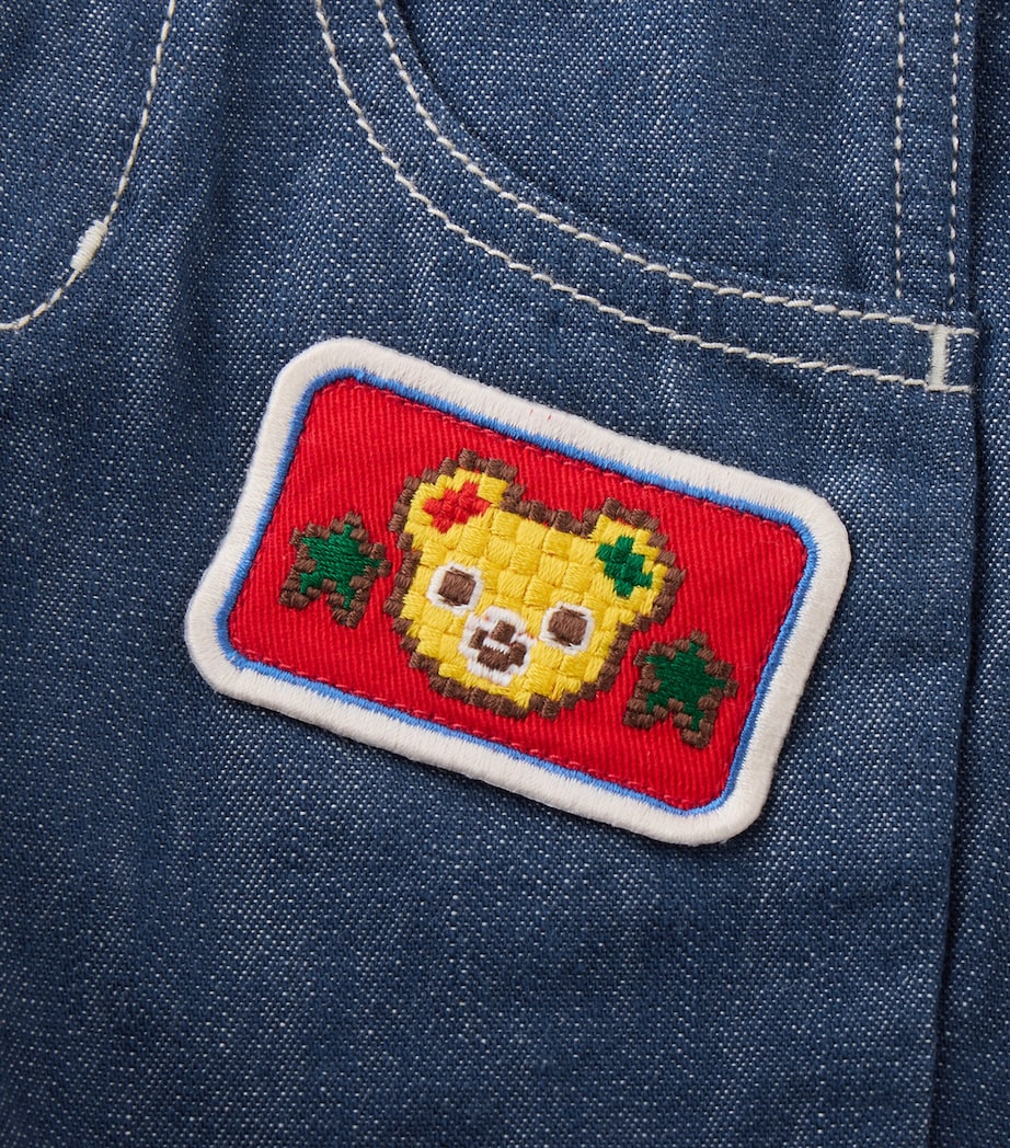 Miki House Embroidered Robot Dungarees (3-36 Months) Image 9