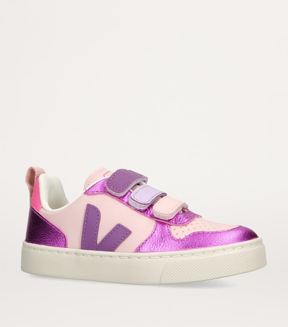Leather V-10 Sneakers PINK COMB Image 3