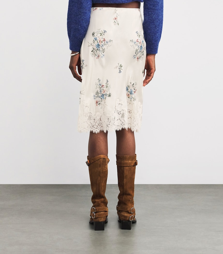 Silk Floral Elowette Midi Skirt PRIMROSE BOUQUET Image 4