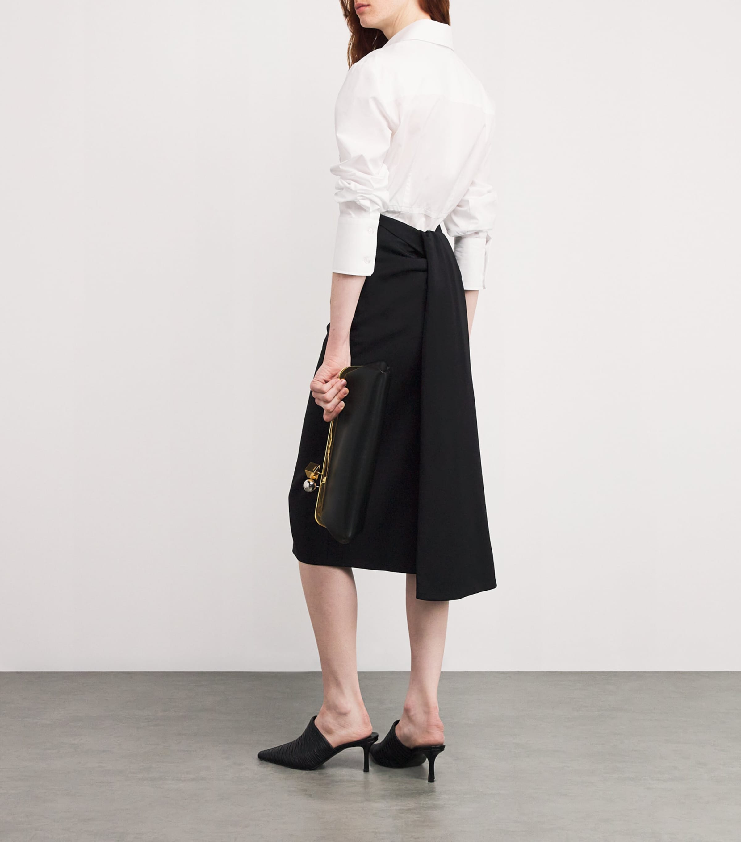 Jacquemus Womens The Sablier Pencil Skirt Black Image 2