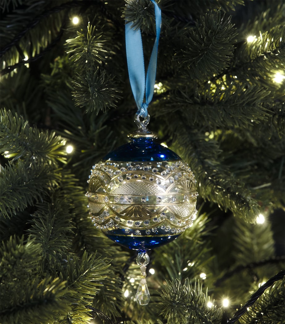 Artifactually Glass Crystal-Embellished Bauble Cobolt Blue Image 3