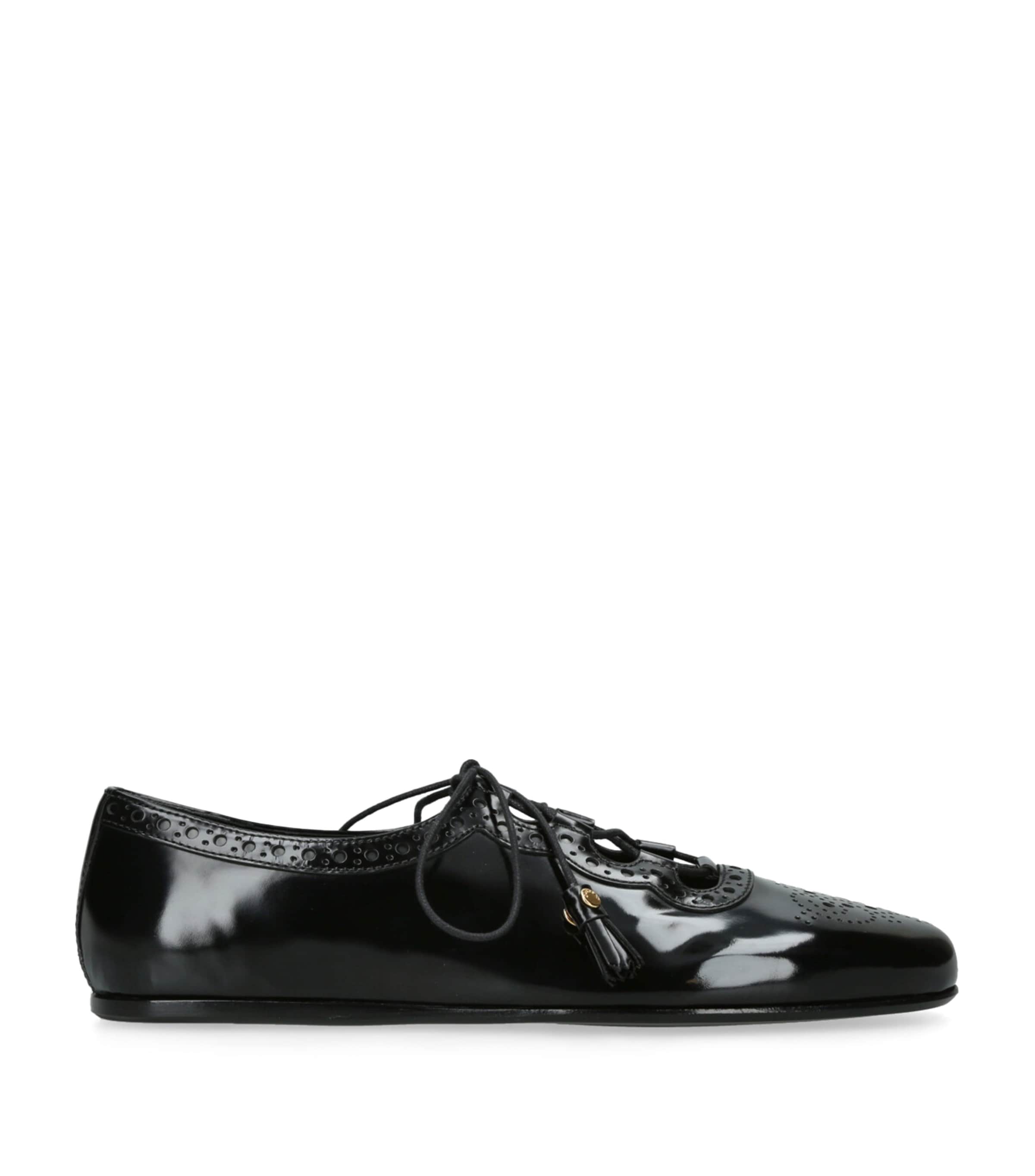 Church's Womens Leather Rhea Brogue Shoes Black Image 1