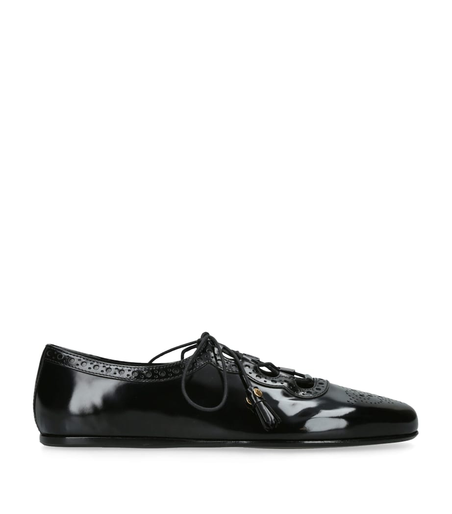 Church's Womens Leather Rhea Brogue Shoes Black Image 1
