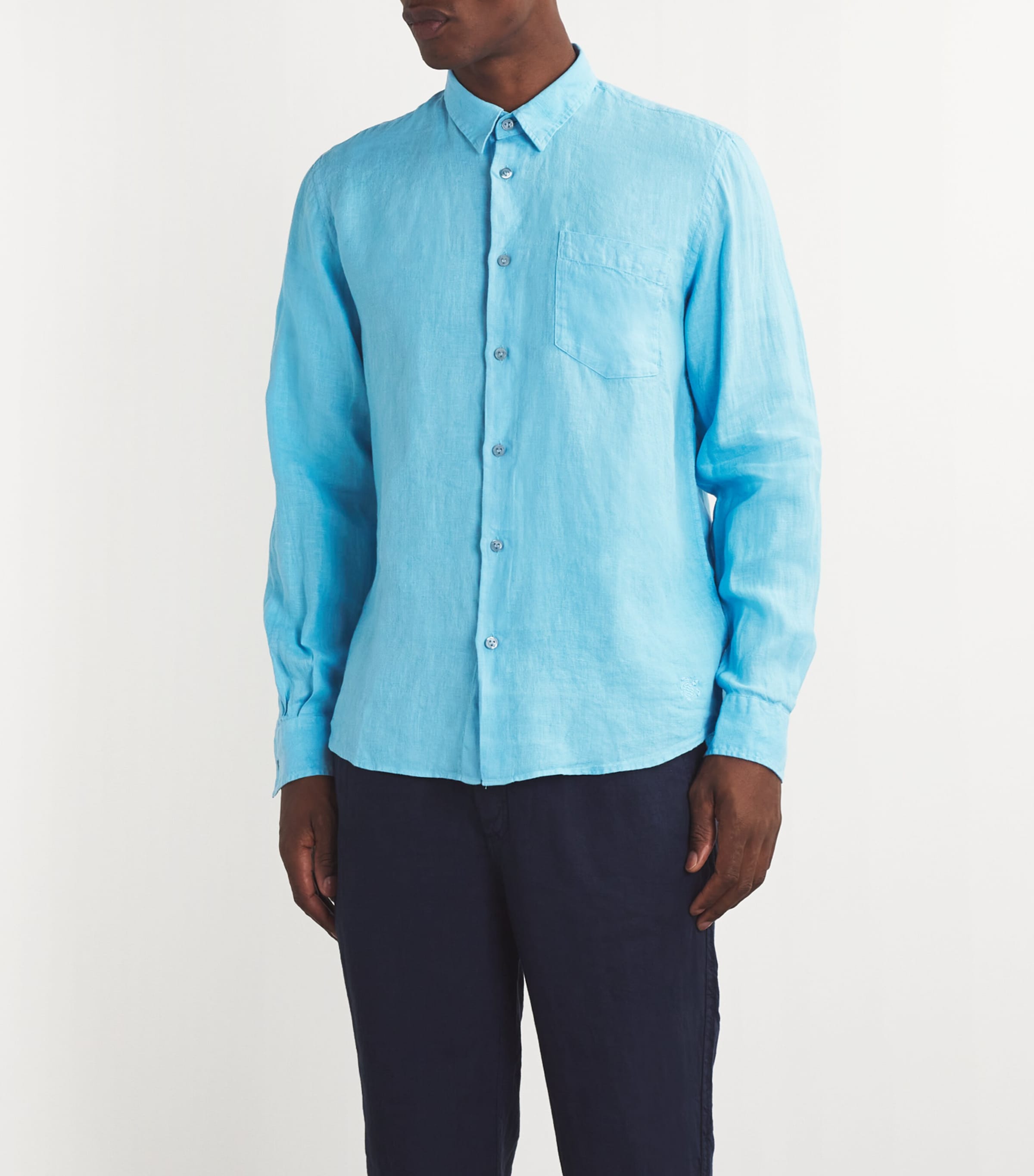 Linen Caroubis Shirt SANTORIN-600 Image 3