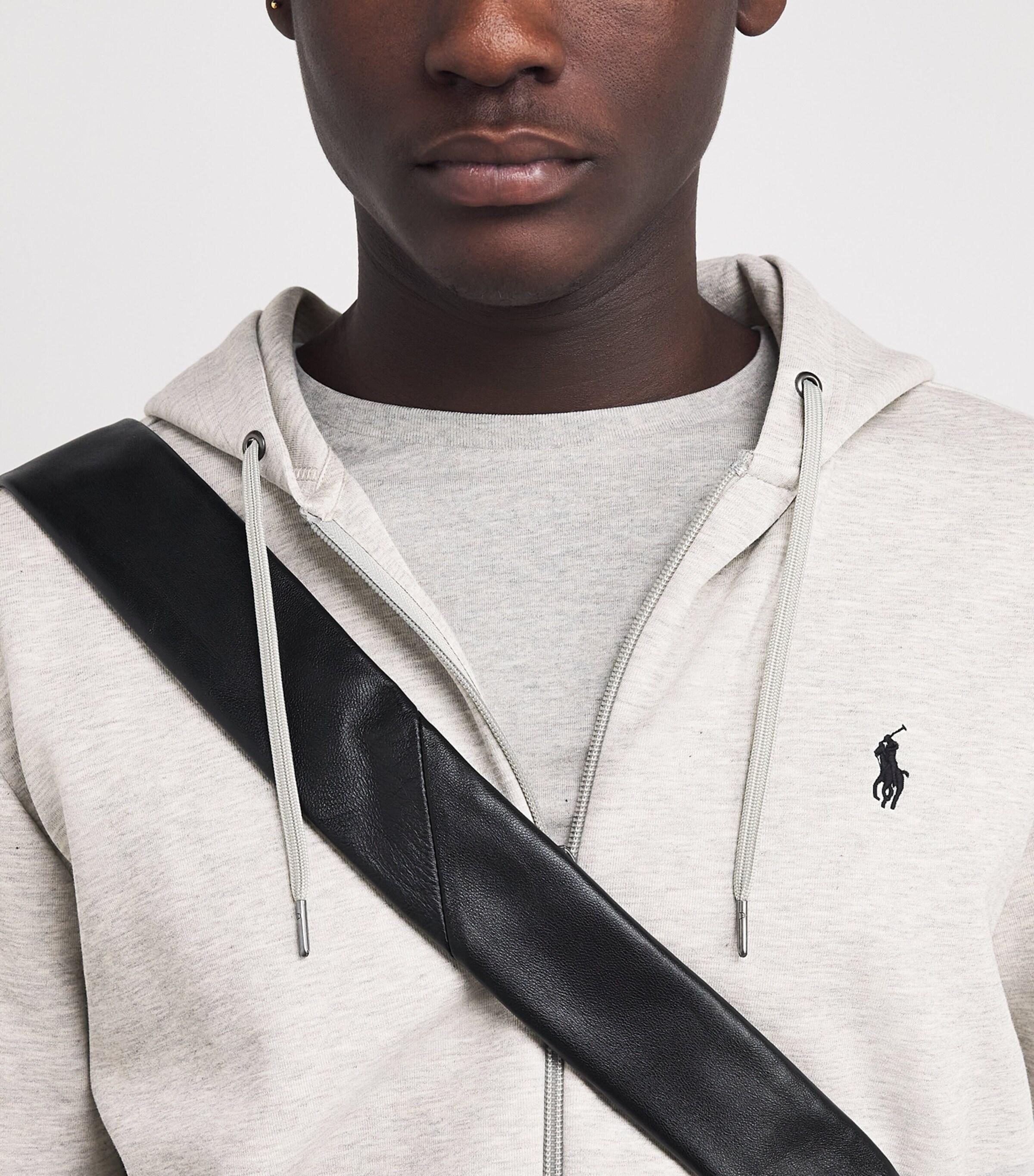 Polo Ralph Lauren Mens Polo Pony Zip-Up Hoodie Lt Sport Heather Image 6