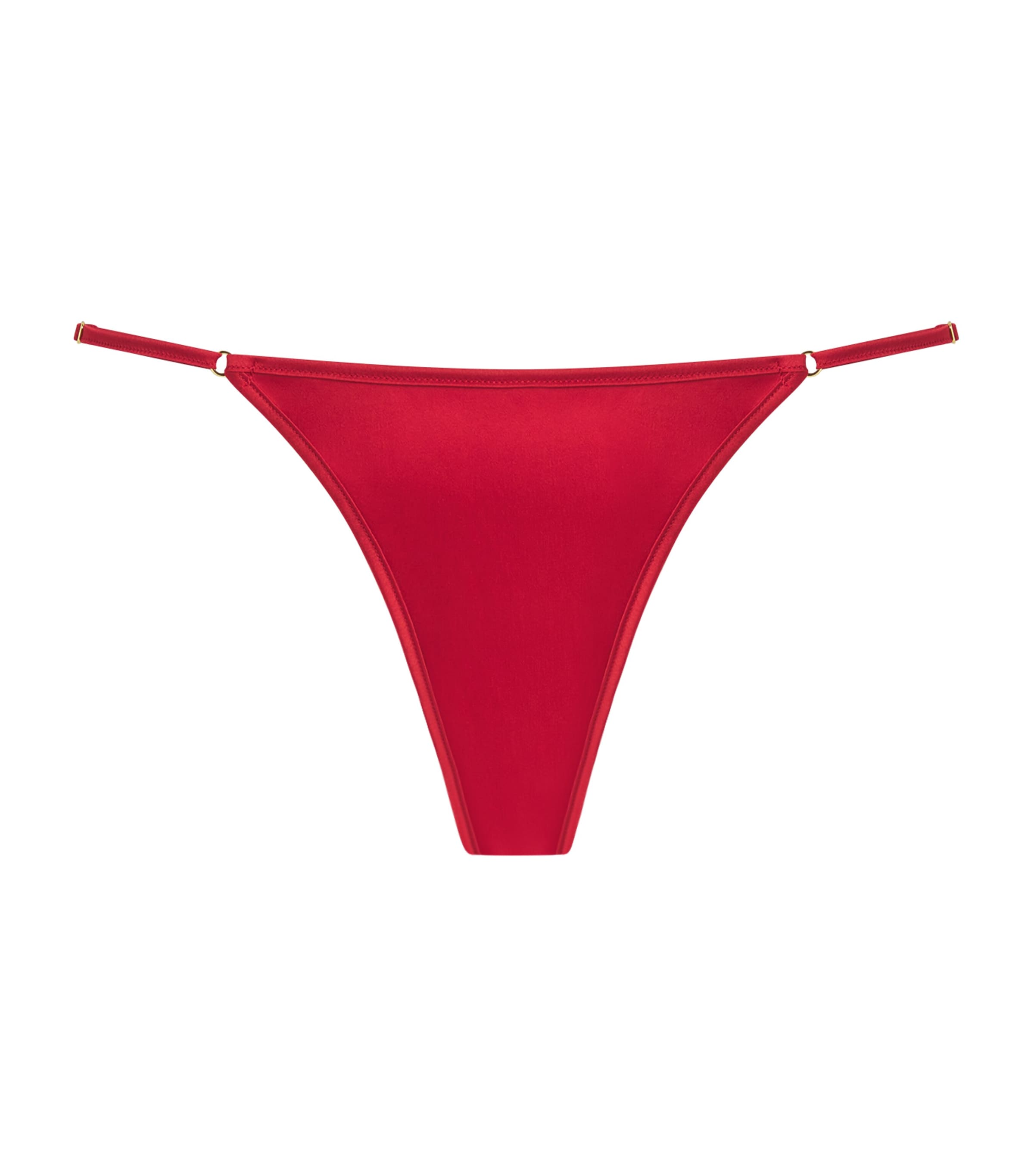 Kiki de Montparnasse Womens Lace Orchid Briefs Red Image 1