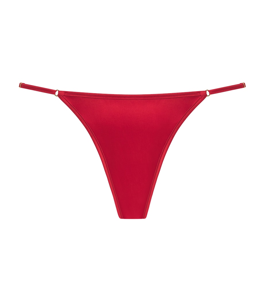 Kiki de Montparnasse Womens Lace Orchid Briefs Red Image 1
