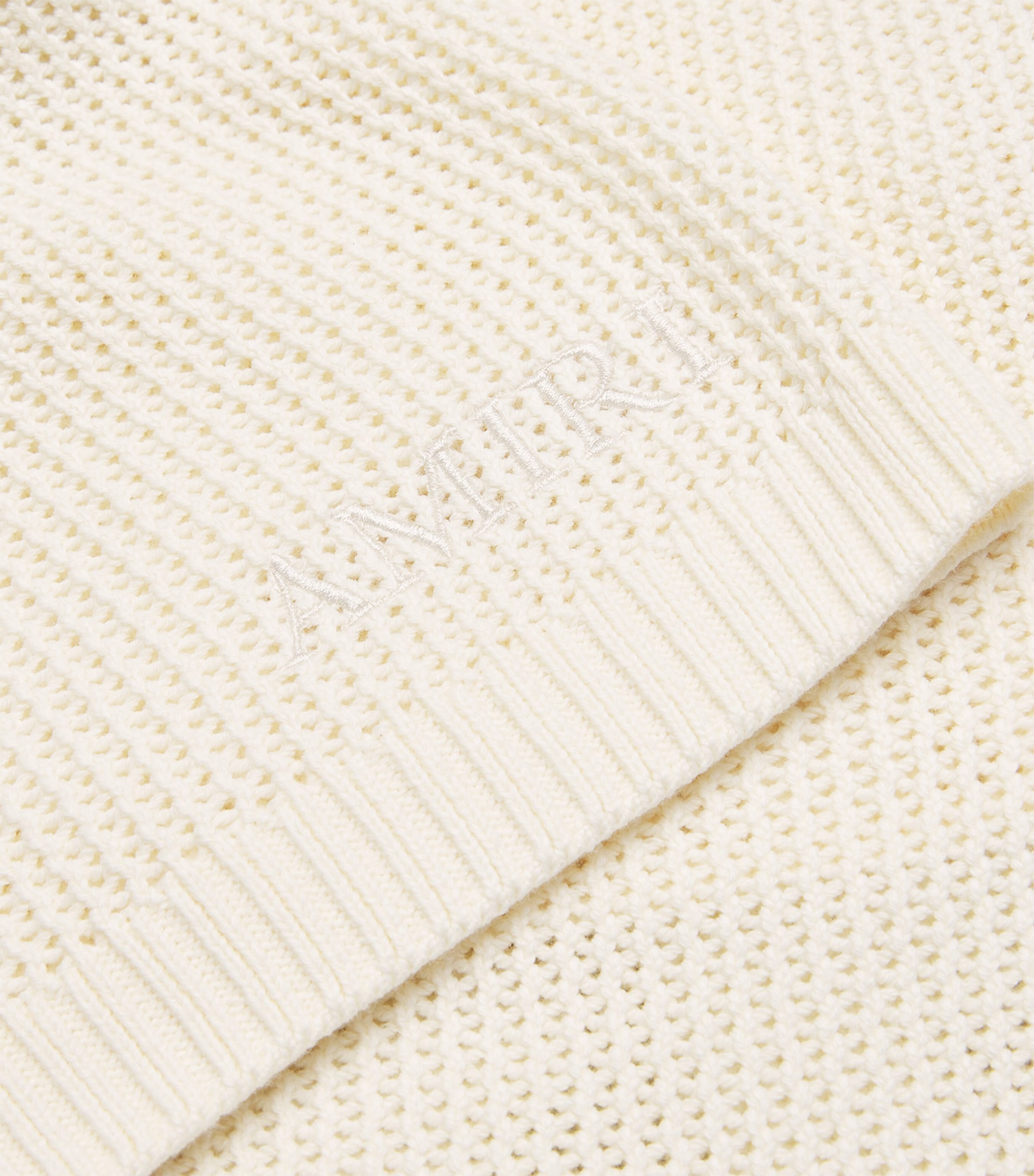 AMIRI Mens Cotton Crochet Shorts Ivory Image 5