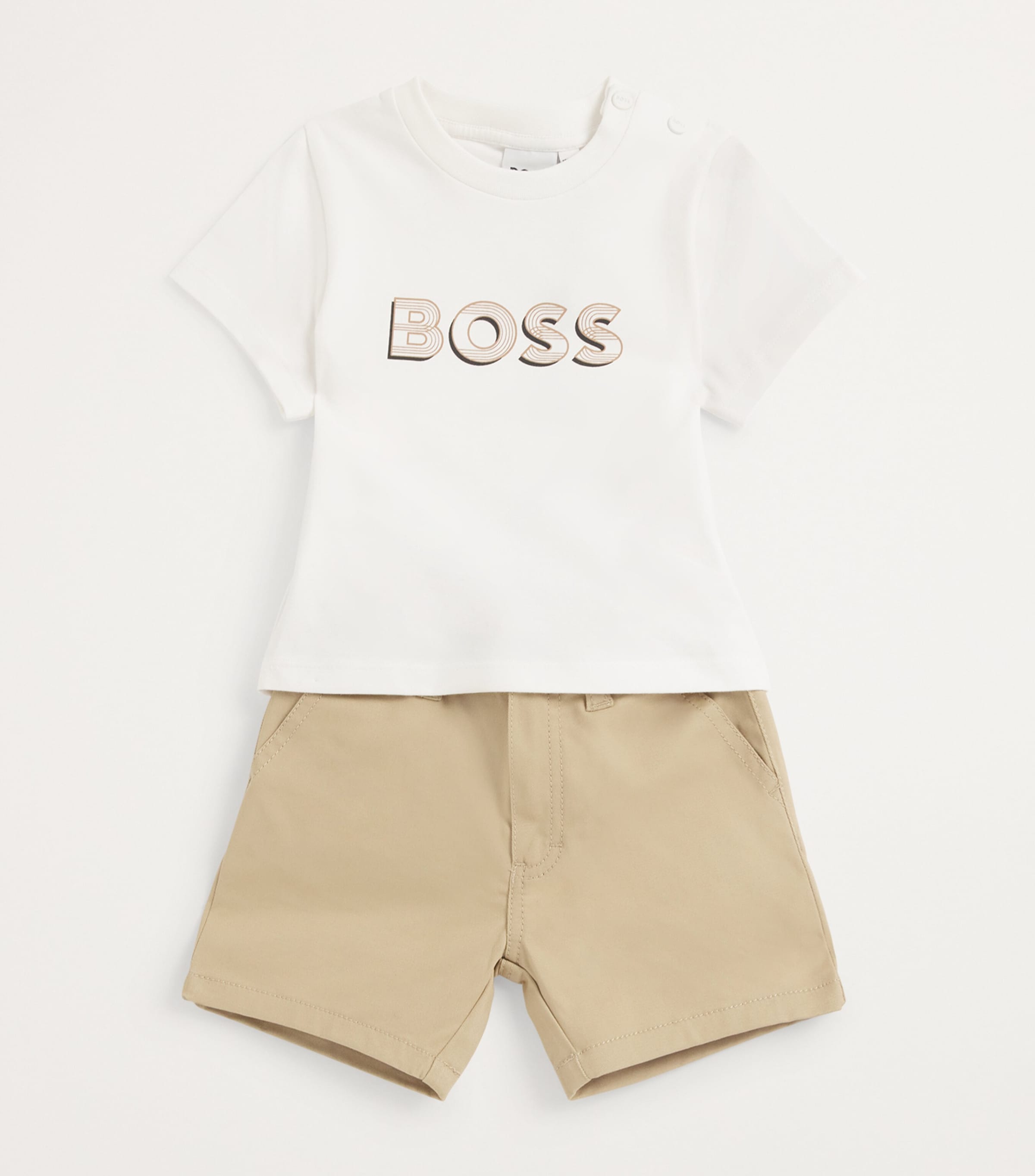 Stretch-Cotton Chinos (4-14 Years) 249 STONE Image 3