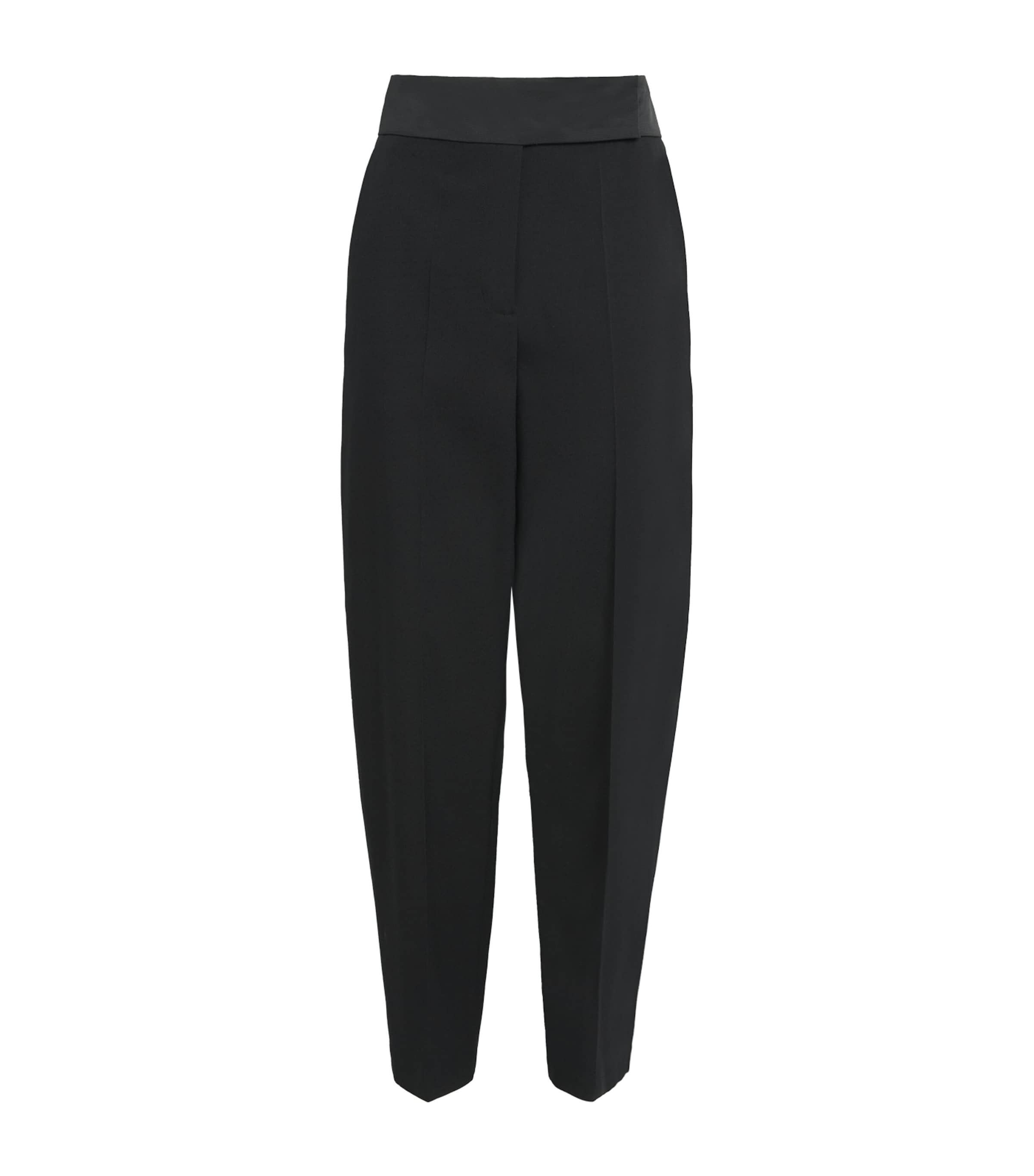 Crepe Aix Tailored Trousers BLACK Image 1