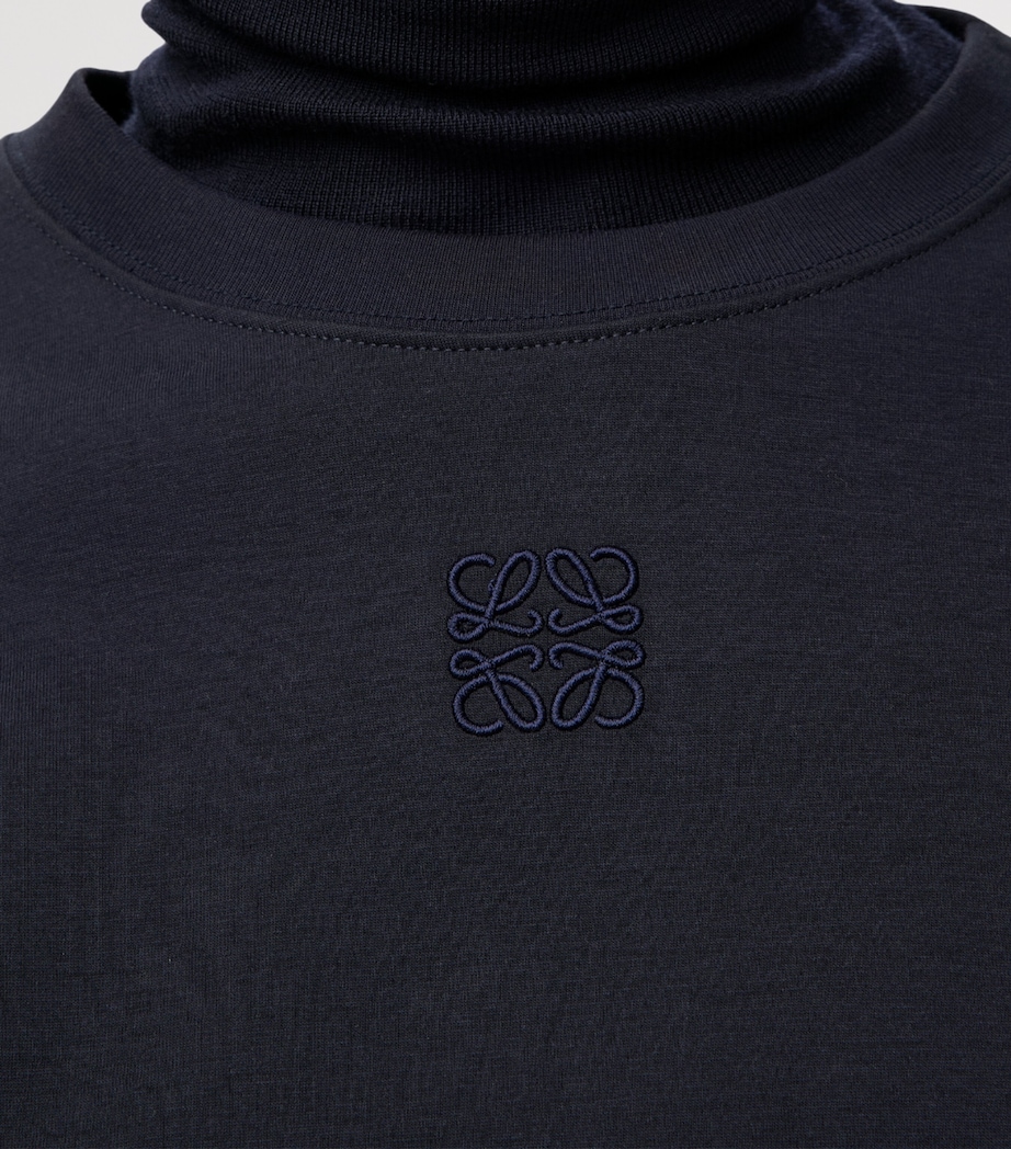 Asymmetric Anagram T-Shirt DARK NAVY Image 5