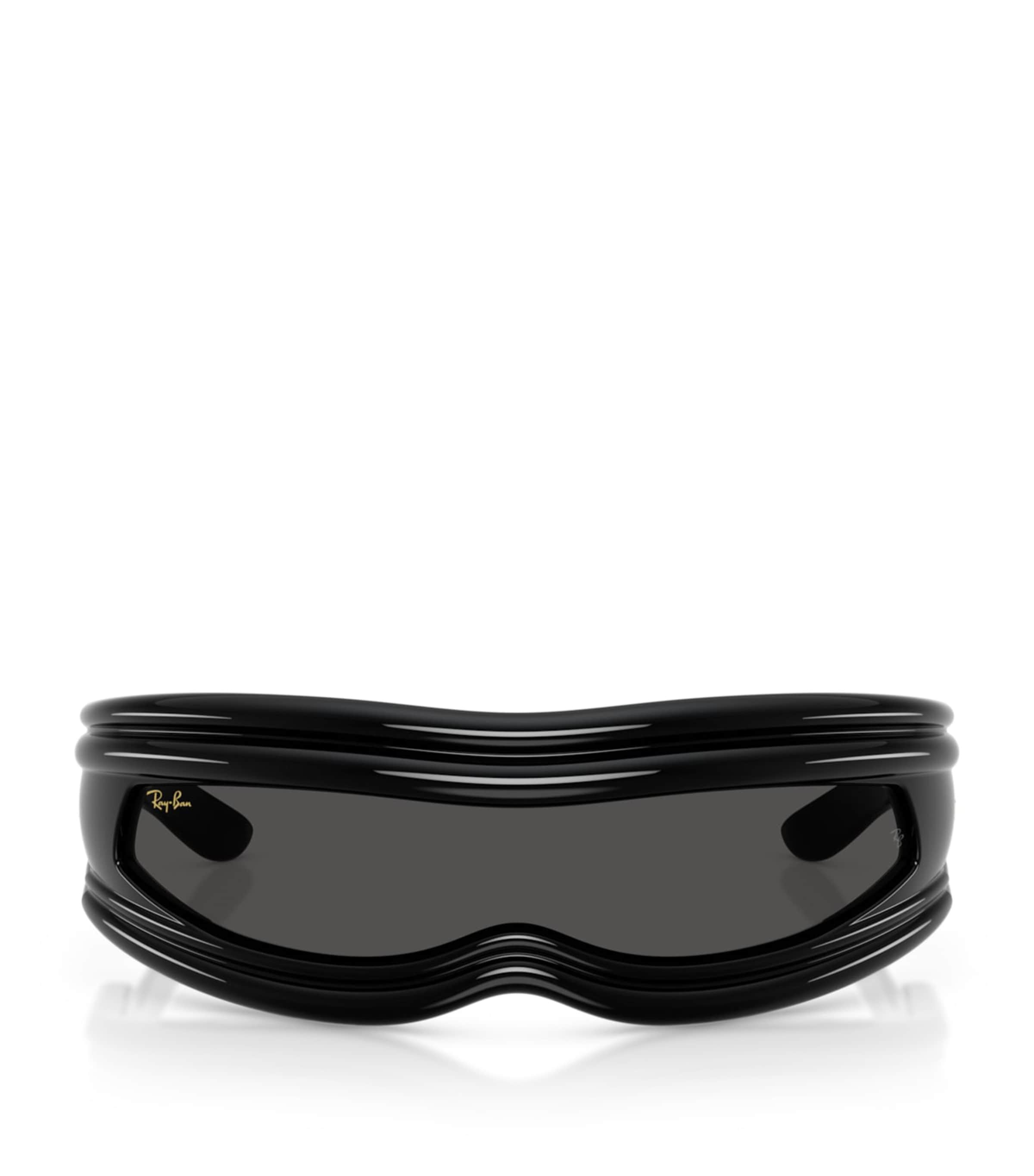 Ray Ban Nylon Ultra Wrap 001 Next Generation Sunglasses In Black