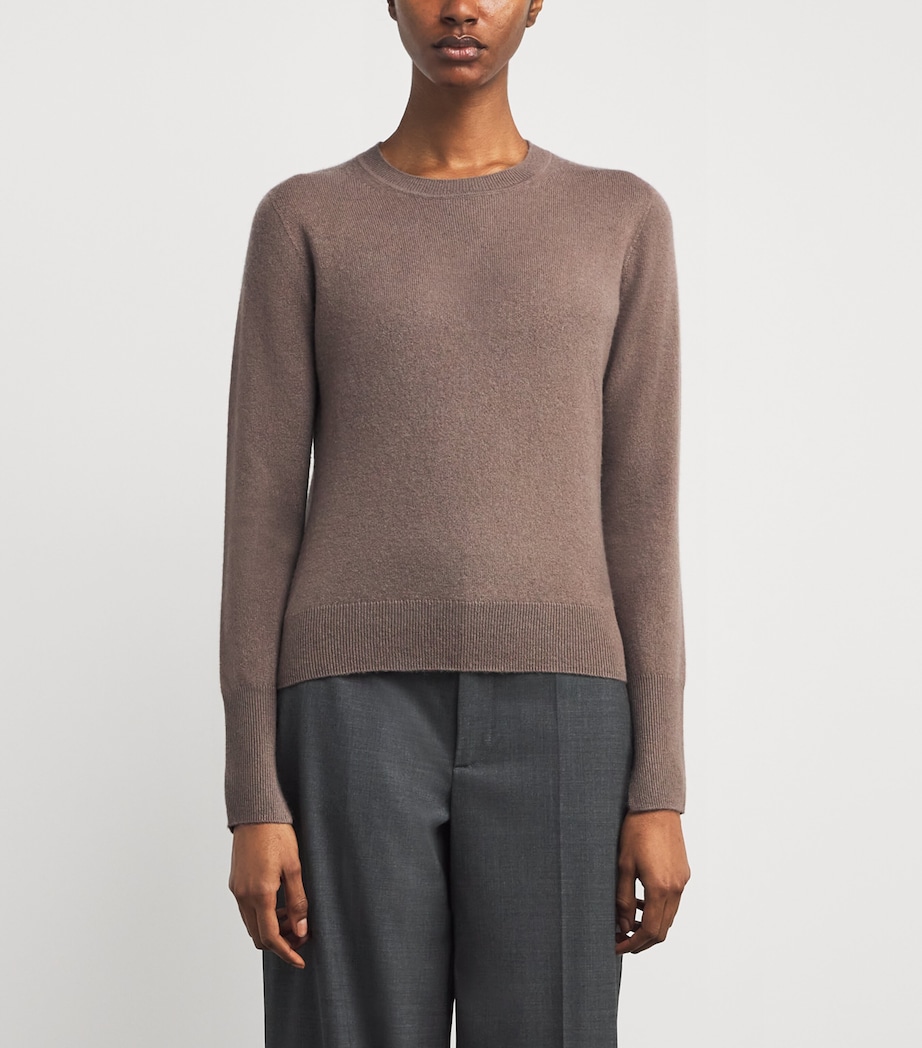 Cashmere Crew-Neck Sweater MUSHROOM Image 3