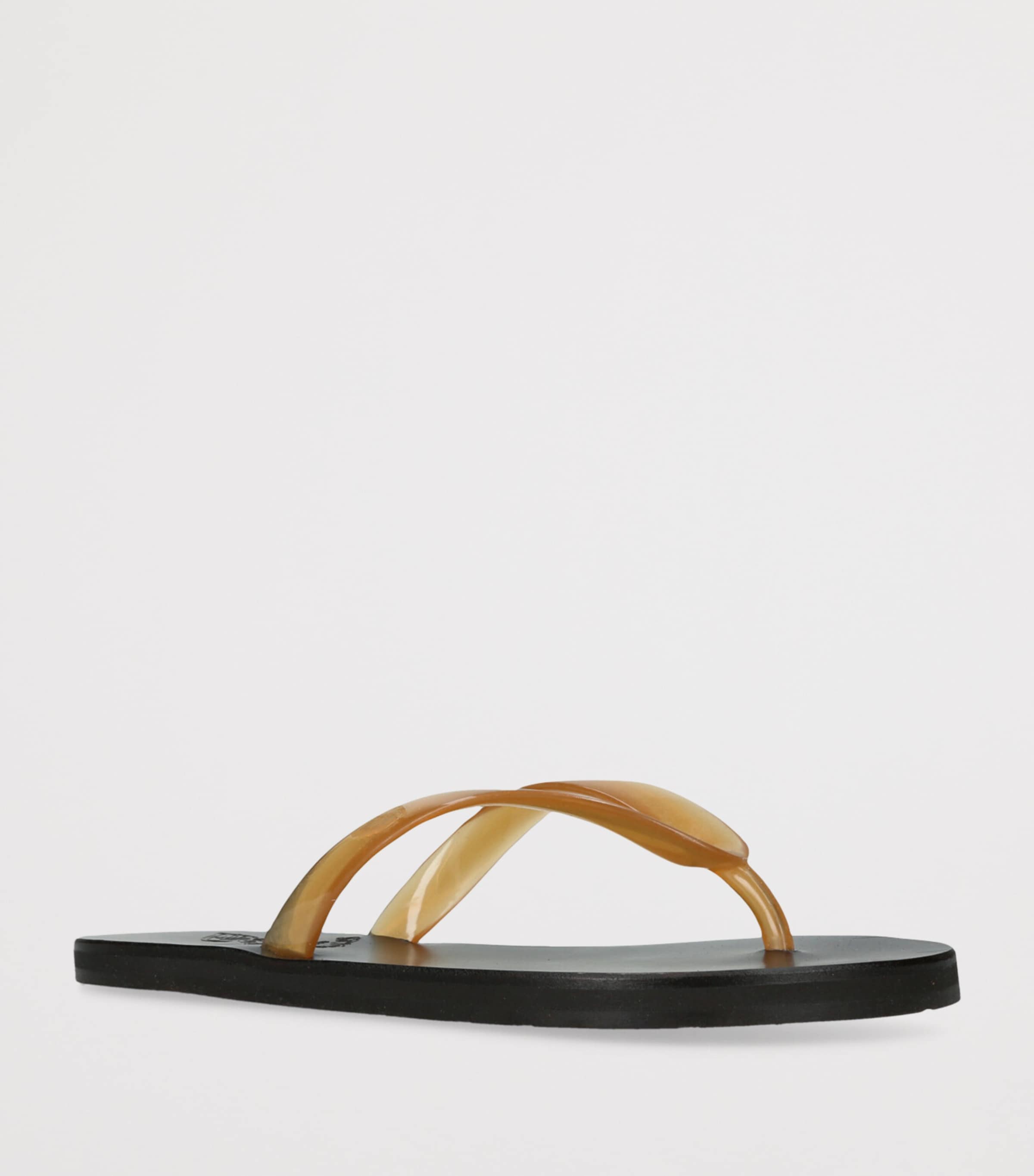 Ancient Greek Sandals Saionara Jelly Flip-Flops Brown Image 3