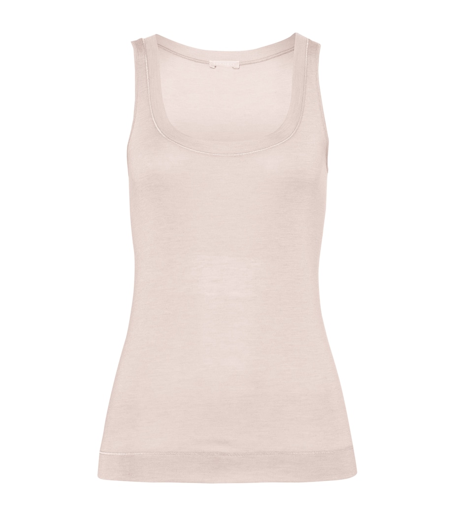 Silk-Cashmere Tank Top IVORY Image 1