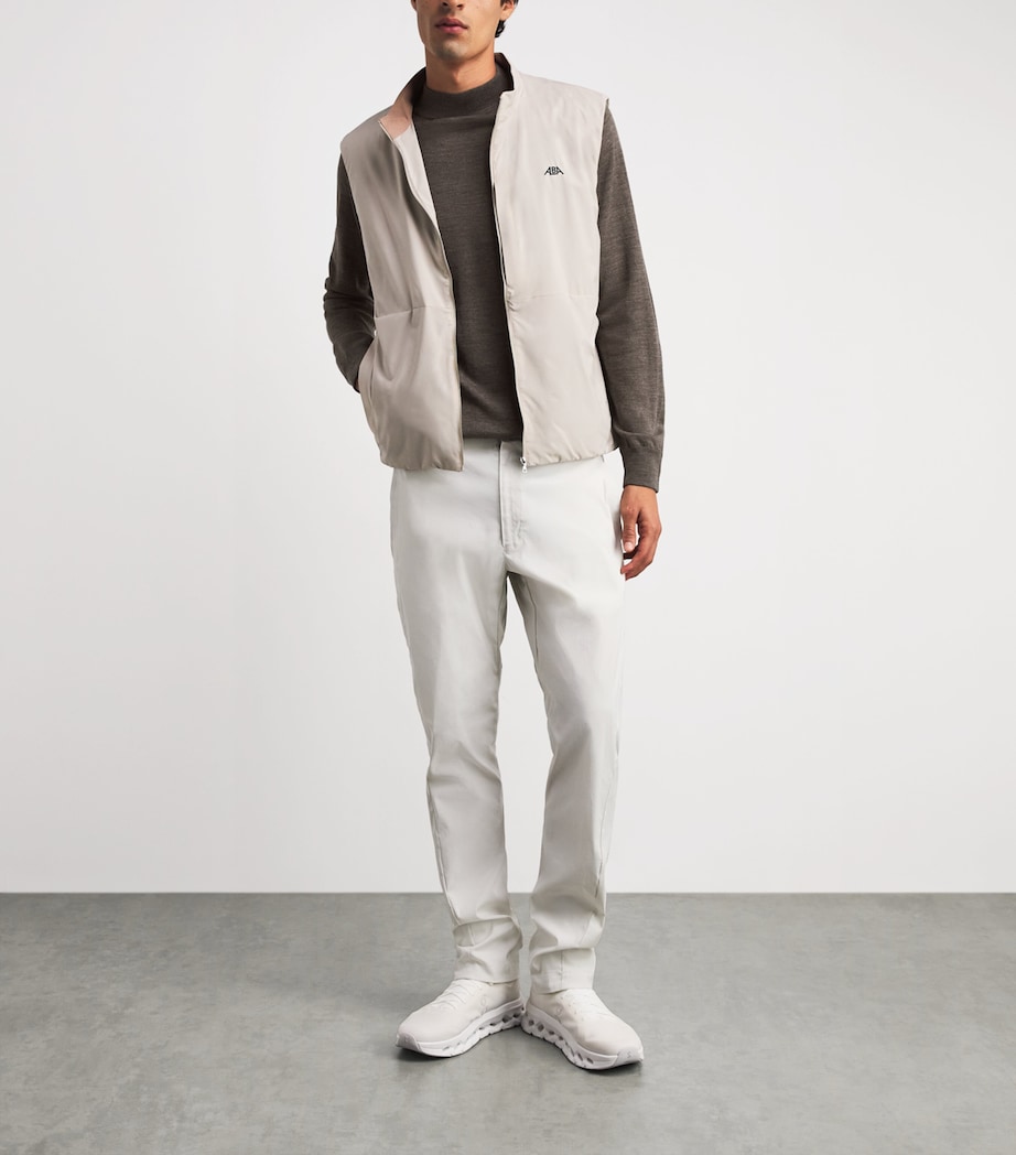 Alba Mens Wool Embroidered Sweater Melange Be Image 2