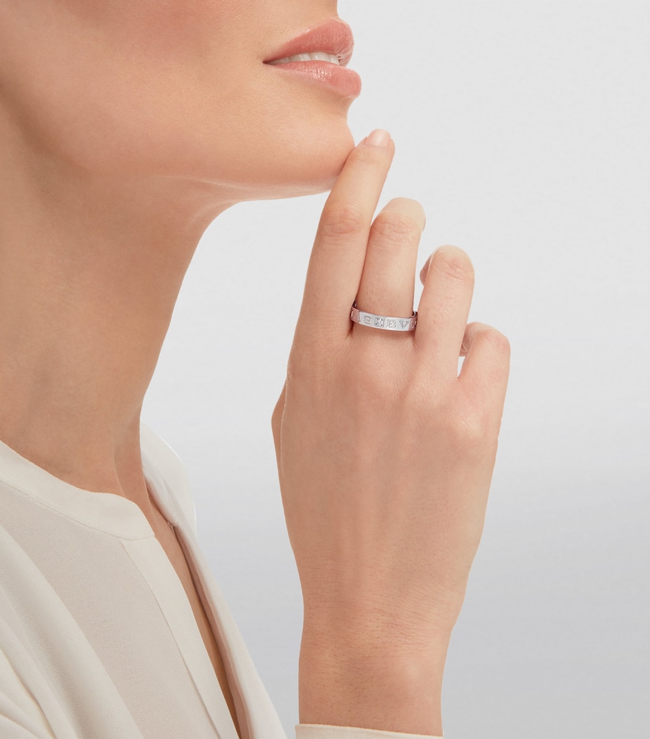 White Gold and Diamond B.zero1 Ring WHITE GOLD Image 3