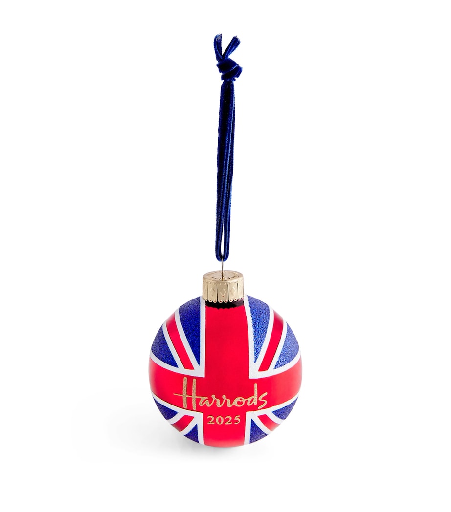 Union Jack 2025 Year Bauble RED Image 1