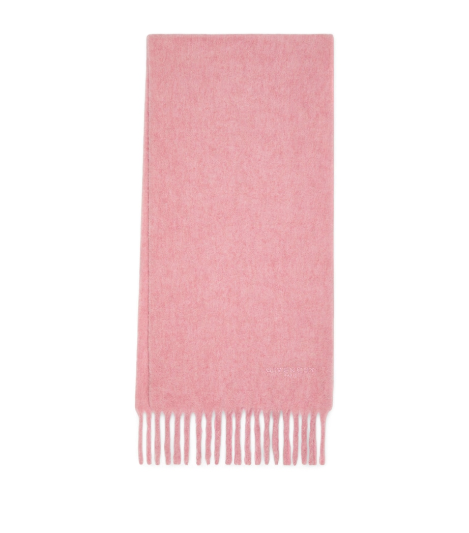 Alpaca-Blend Logo Scarf LIGHT PINK Image 1