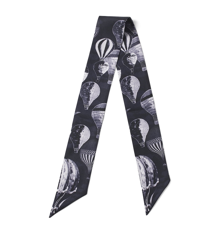 Silk Shield Skinny Scarf MONOCHROME Image 1