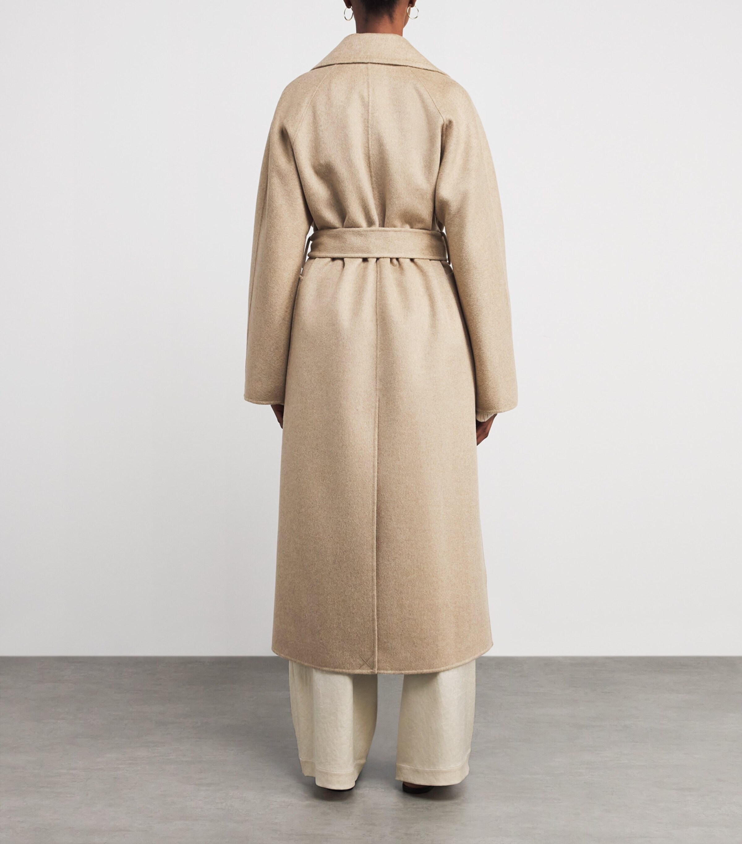 Joseph Womens Wool-Cashmere Spencer Coat Powder Melange Image 3