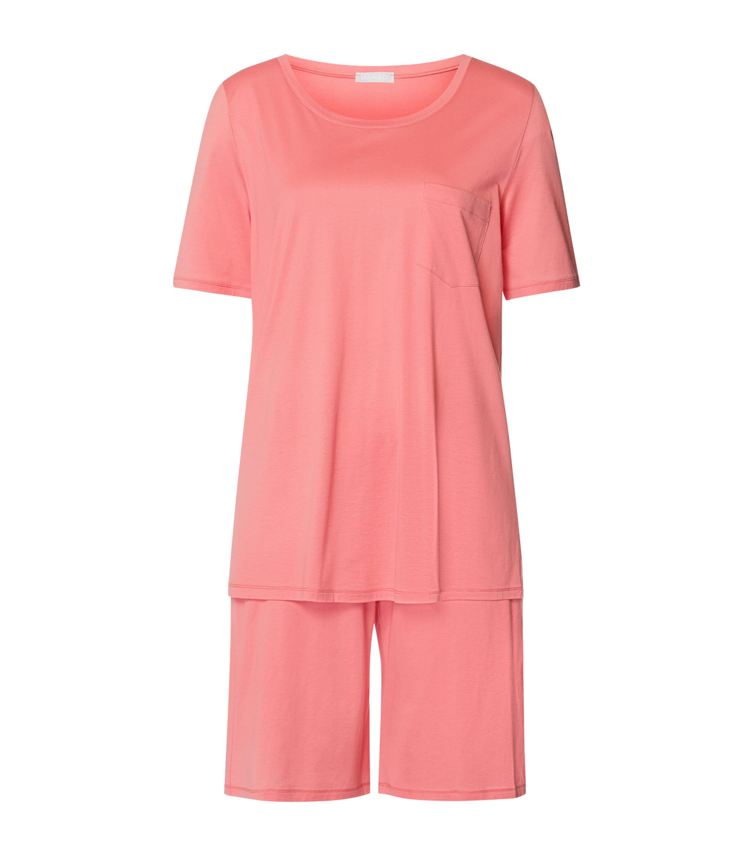 HANRO COTTON DELUXE SHORT-SLEEVE PYJAMA SET