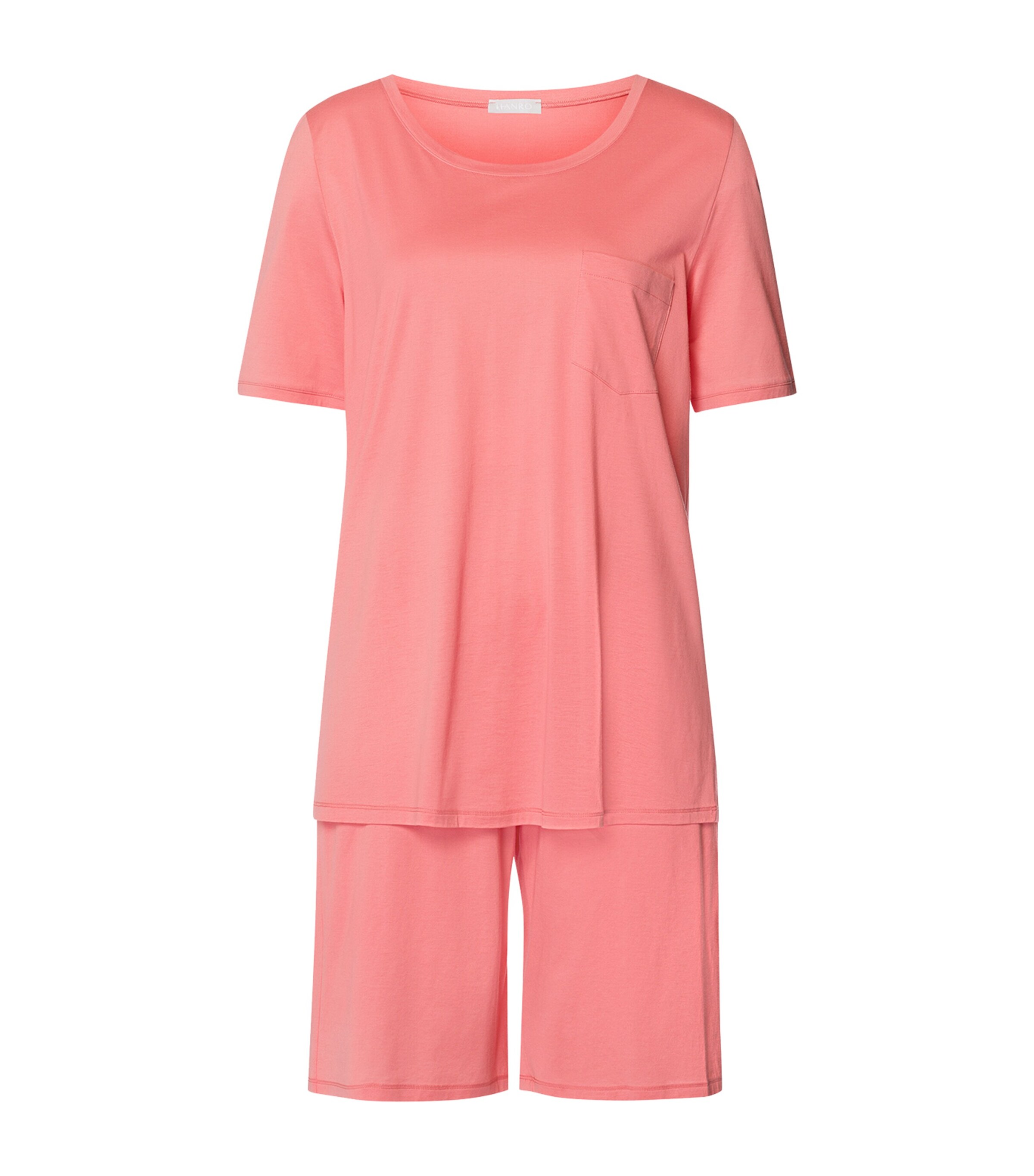 Hanro Cotton Deluxe Short-Sleeve Pyjama Set | Women Clothing | Nightwear | Pyjamas | Designers | Hanro