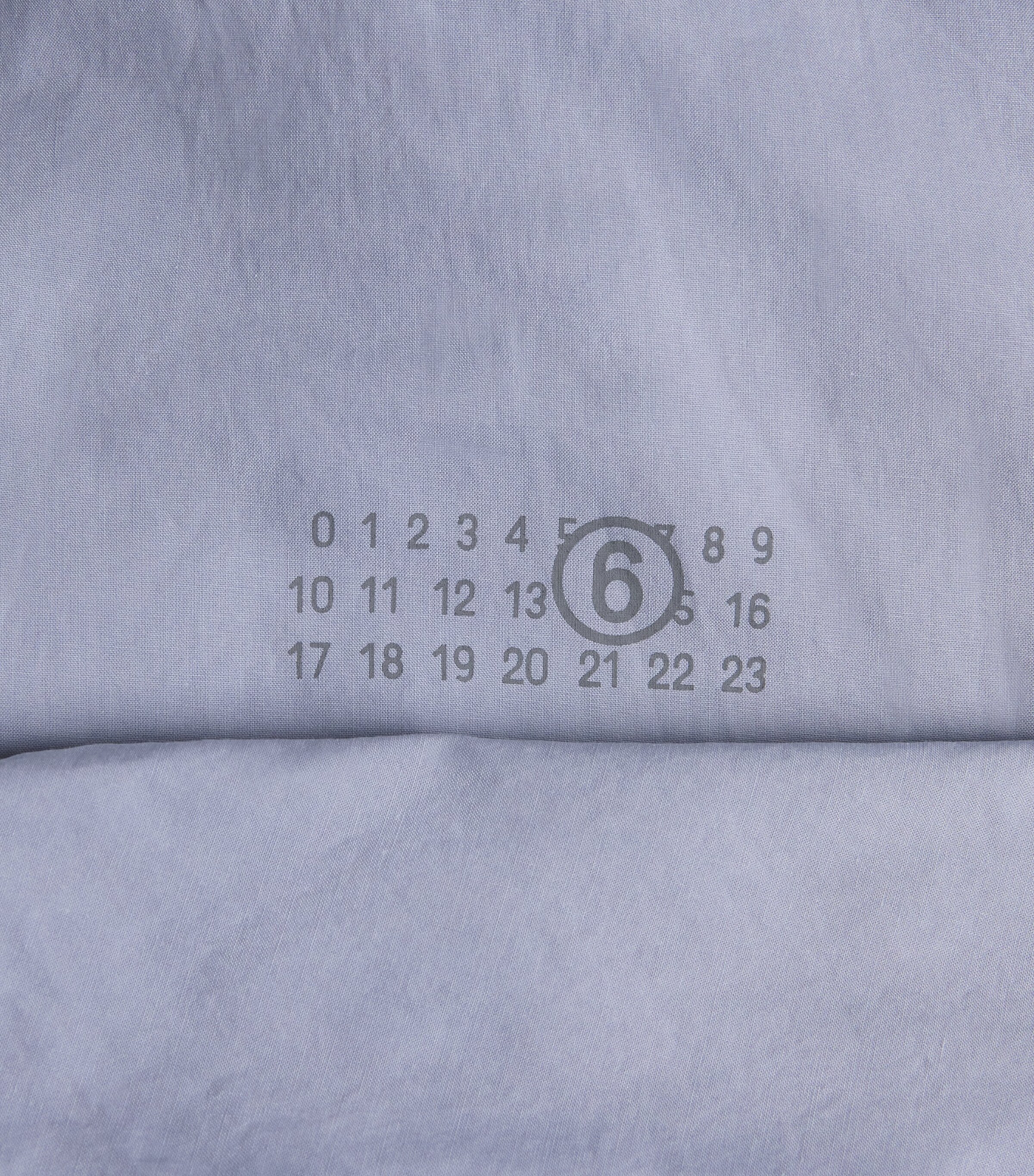 MM6 Maison Margiela Mens Cotton Numeric Print Bomber Jacket Blue Image 6