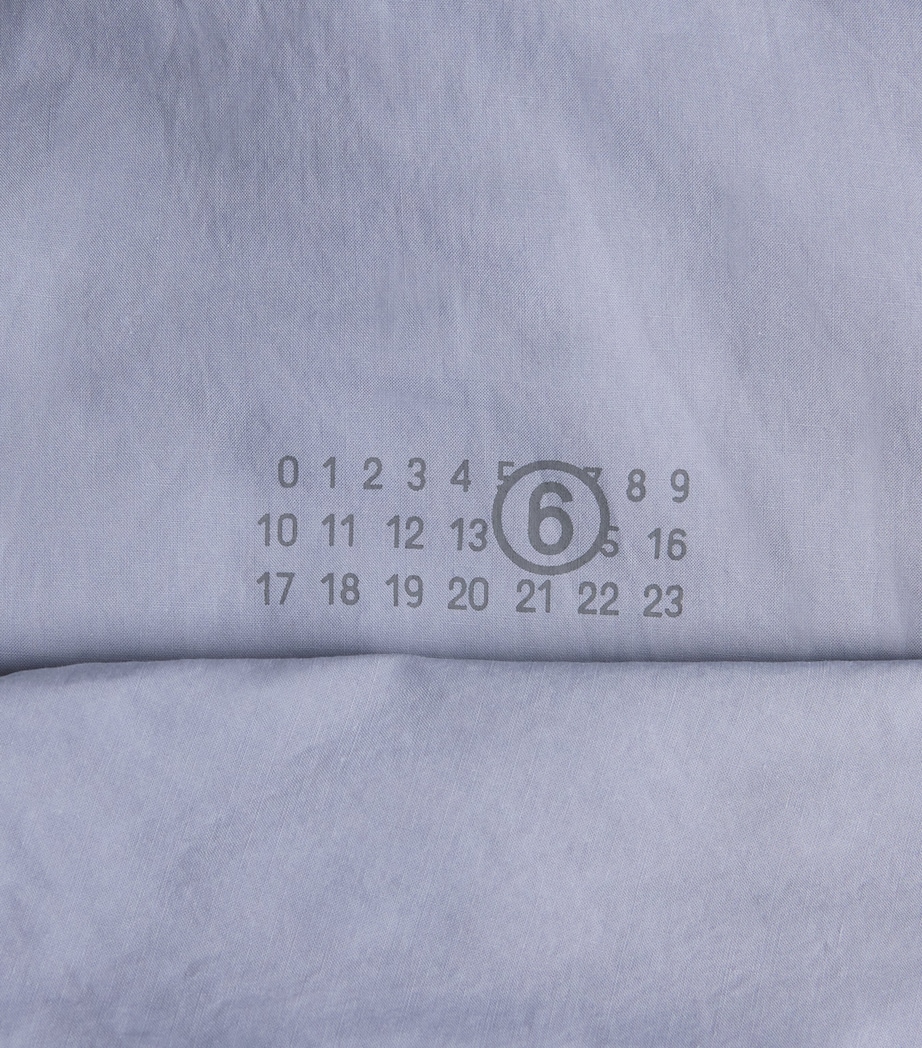 MM6 Maison Margiela Mens Cotton Numeric Print Bomber Jacket Blue Image 6