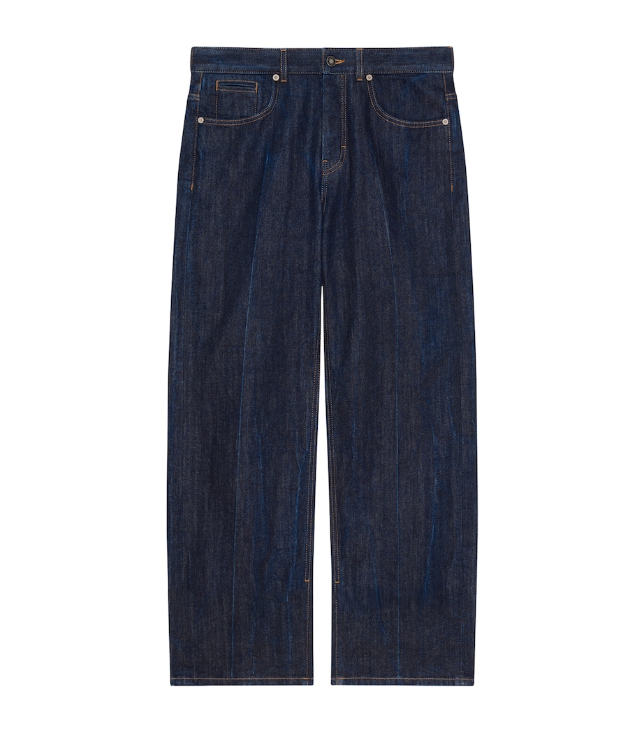 Wide-Leg Jeans DARK BLUE Image 1