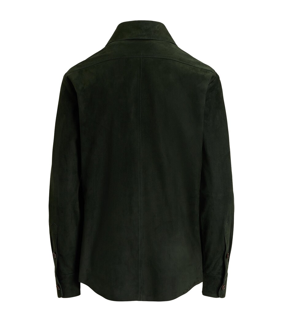 Lamb Suede Shirt DARK RACING GREEN Image 2