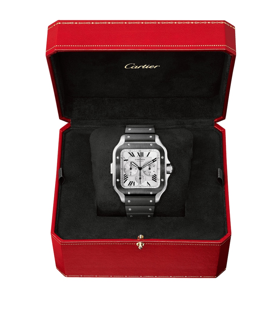 Cartier Stainless Steel Santos de Cartier Watch 43.3mm Grey Image 2