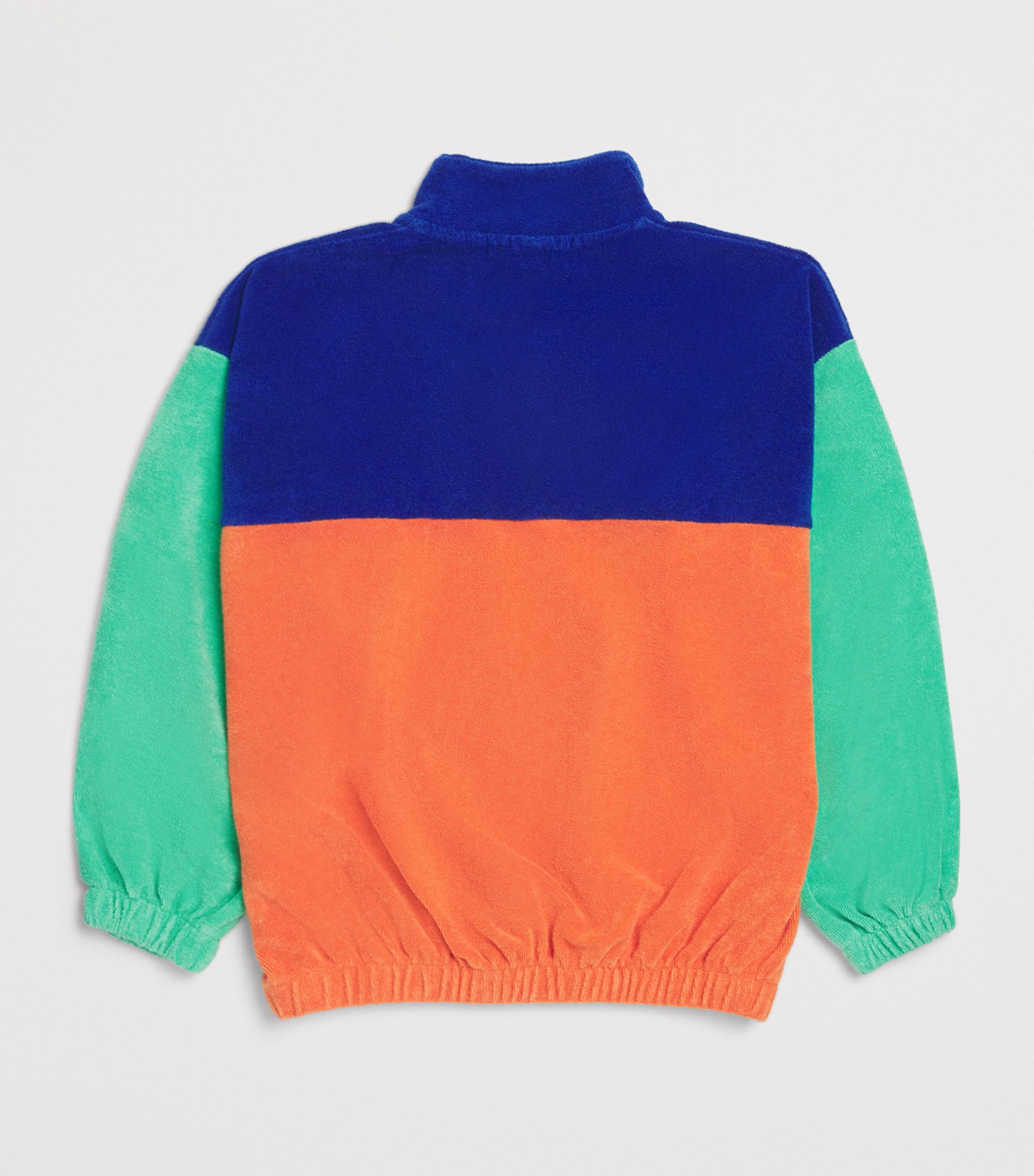 Organic Cotton-Blend Terry Cloth Quarter-Zip Sweater (6-7 Years) MULTICOLOR Image 2