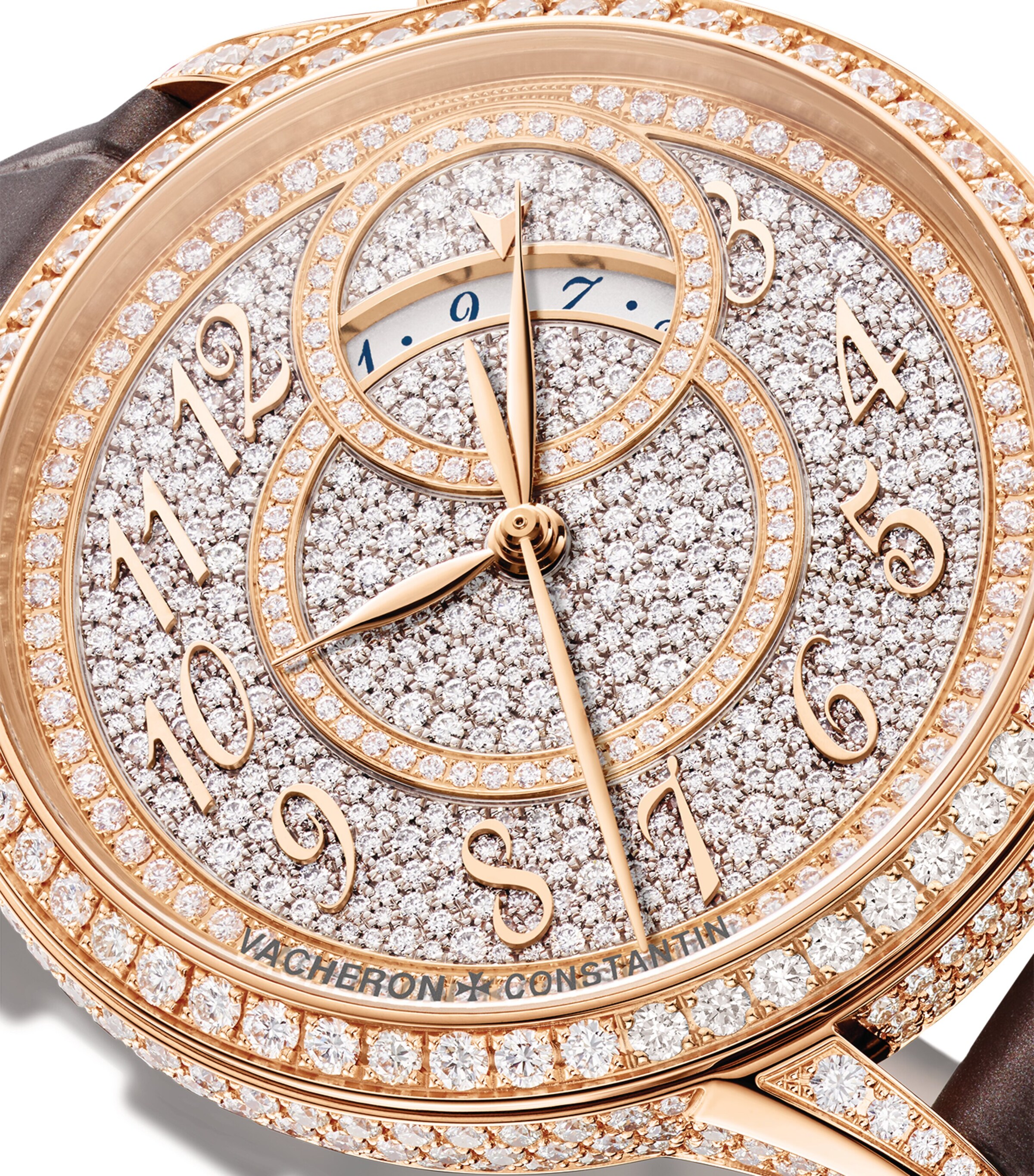 Rose Gold and Diamond Egérie Watch 35mm RED GOLD Image 8