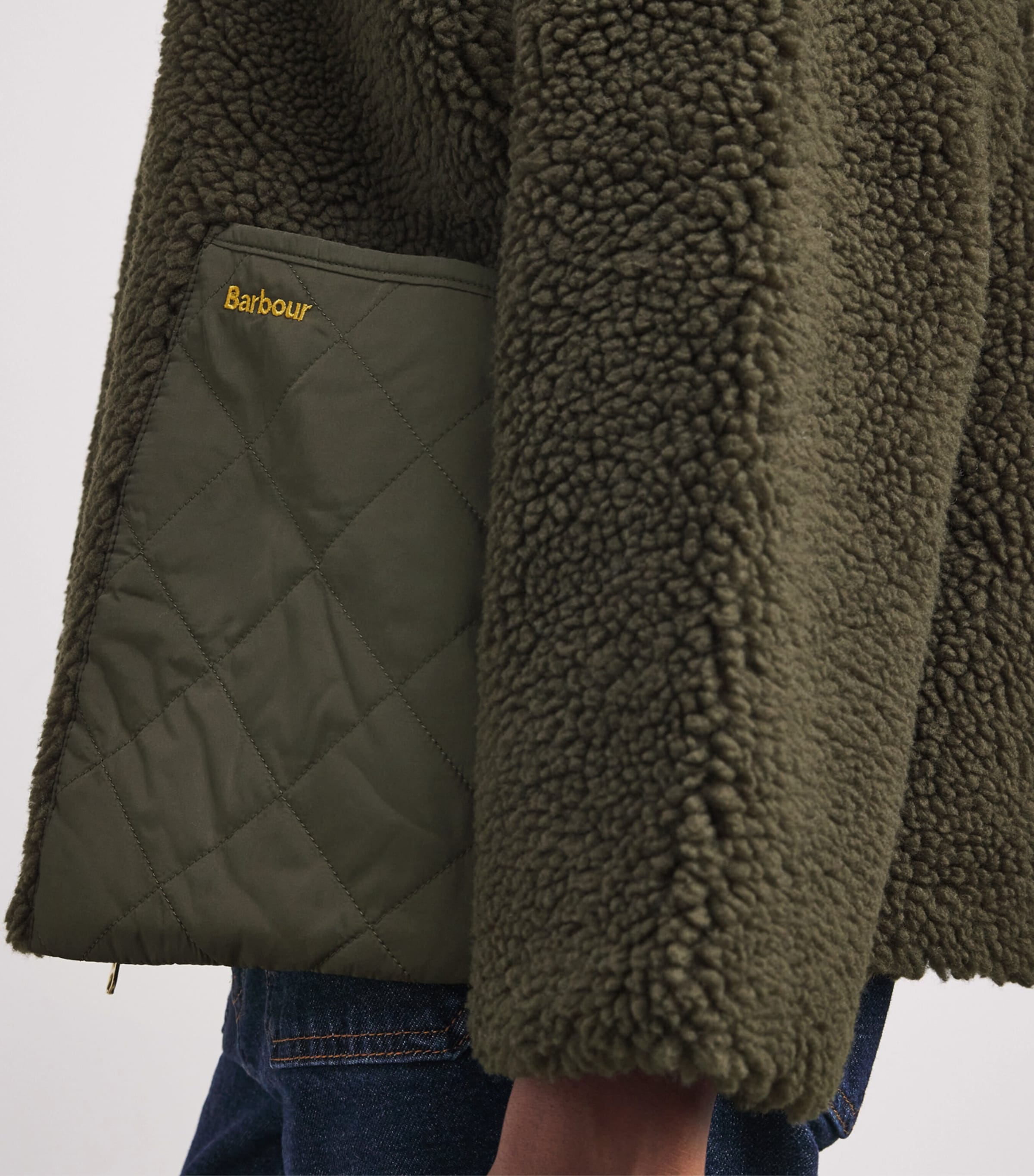 Fleece Brawby Jacket OLIVE Image 6