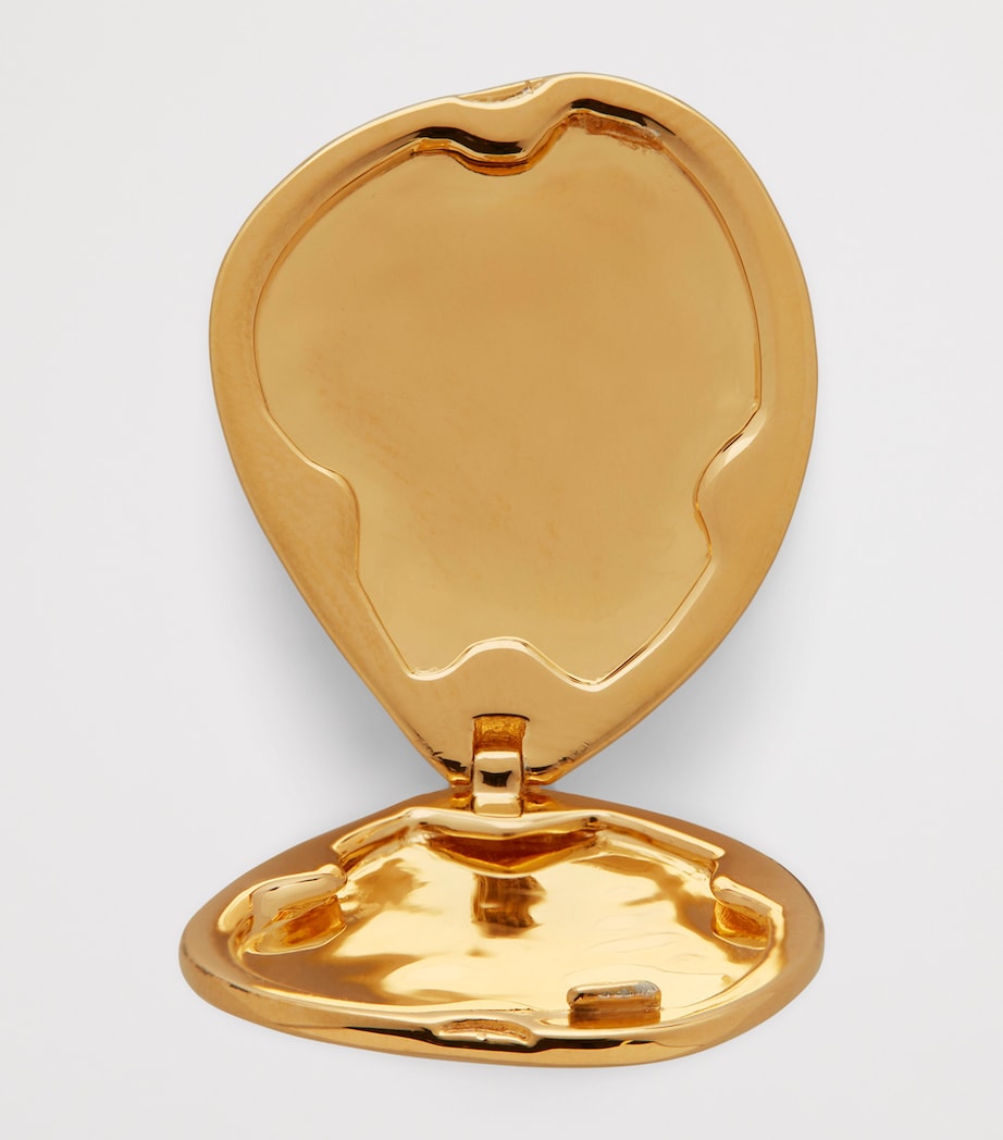 Gold Vermeil Deia Pebble Locket Pendant 18K GOLD VERMEIL Image 2