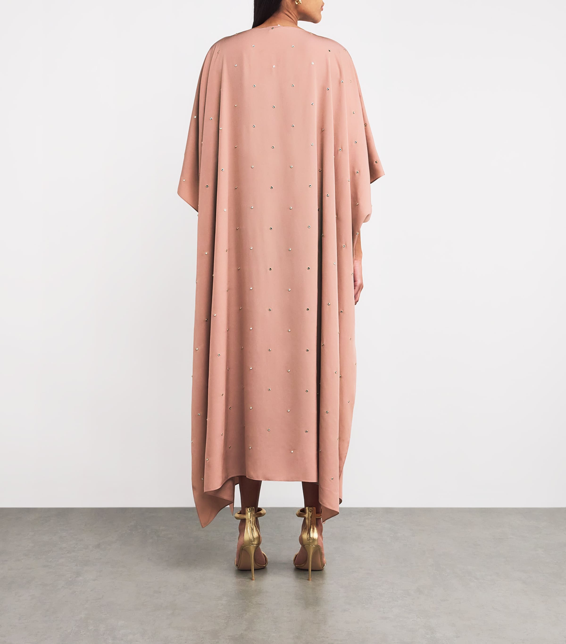 Stella McCartney Womens Rose Collection Embellished Maxi Dress Dusty Rose Image 3