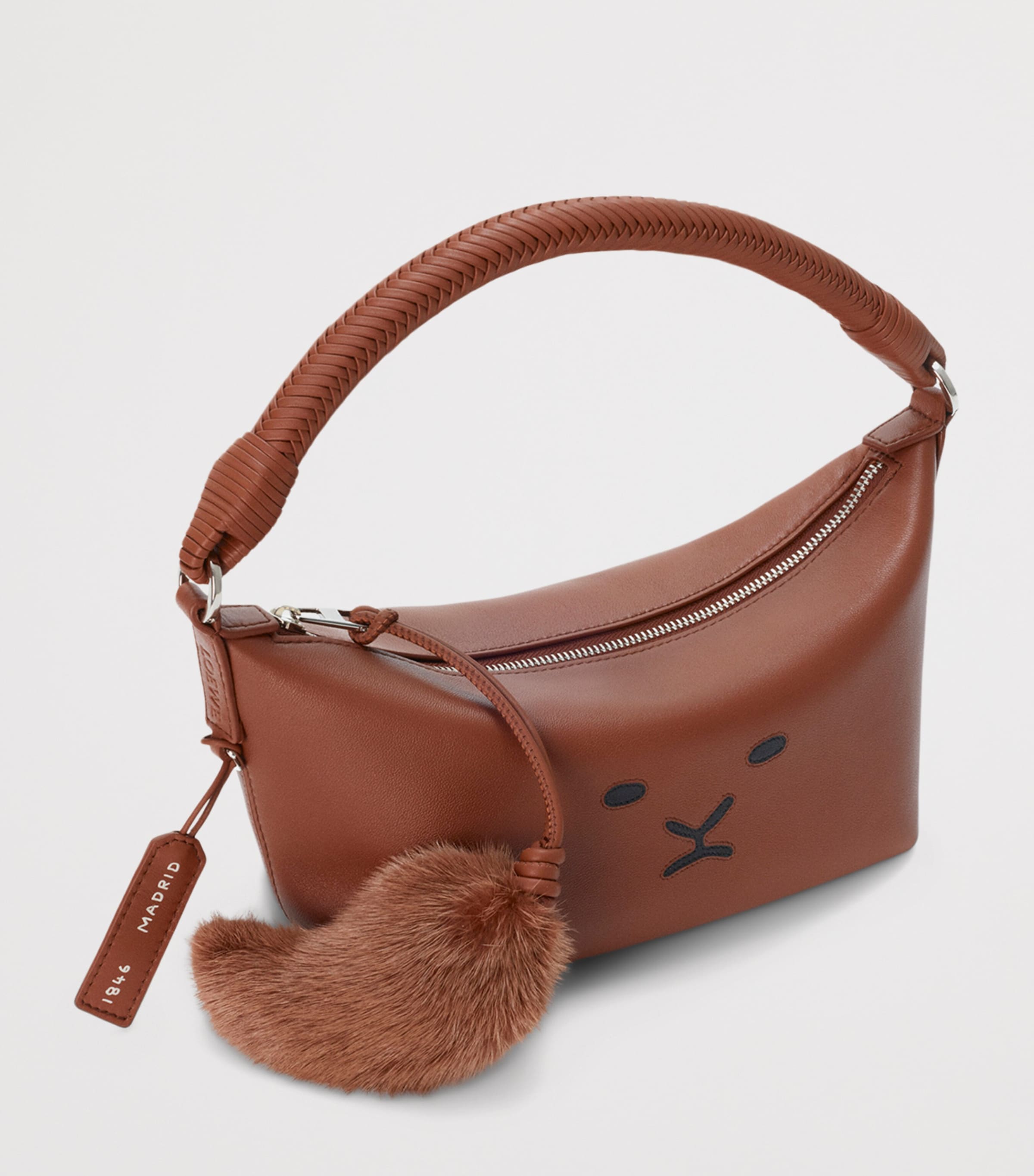 LOEWE Leather Cala 180 Top-Handle Bag Pecan Image 2