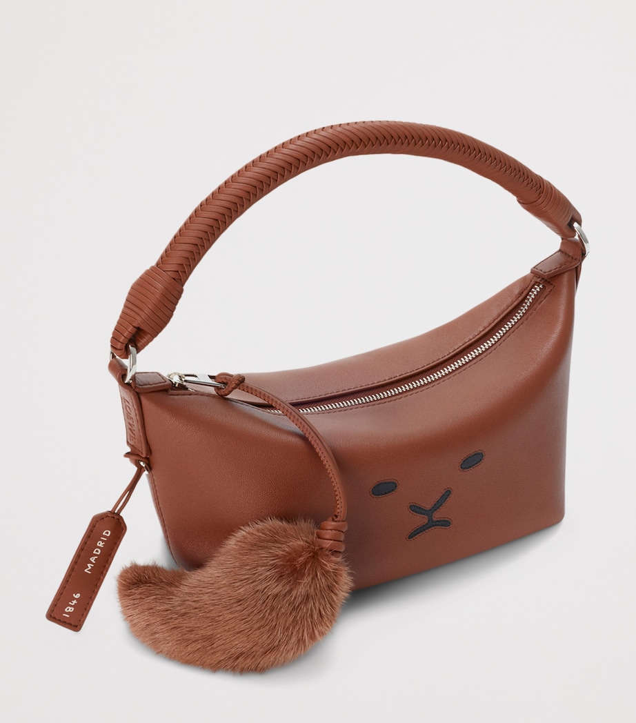 LOEWE Leather Cala 180 Top-Handle Bag Pecan Image 2