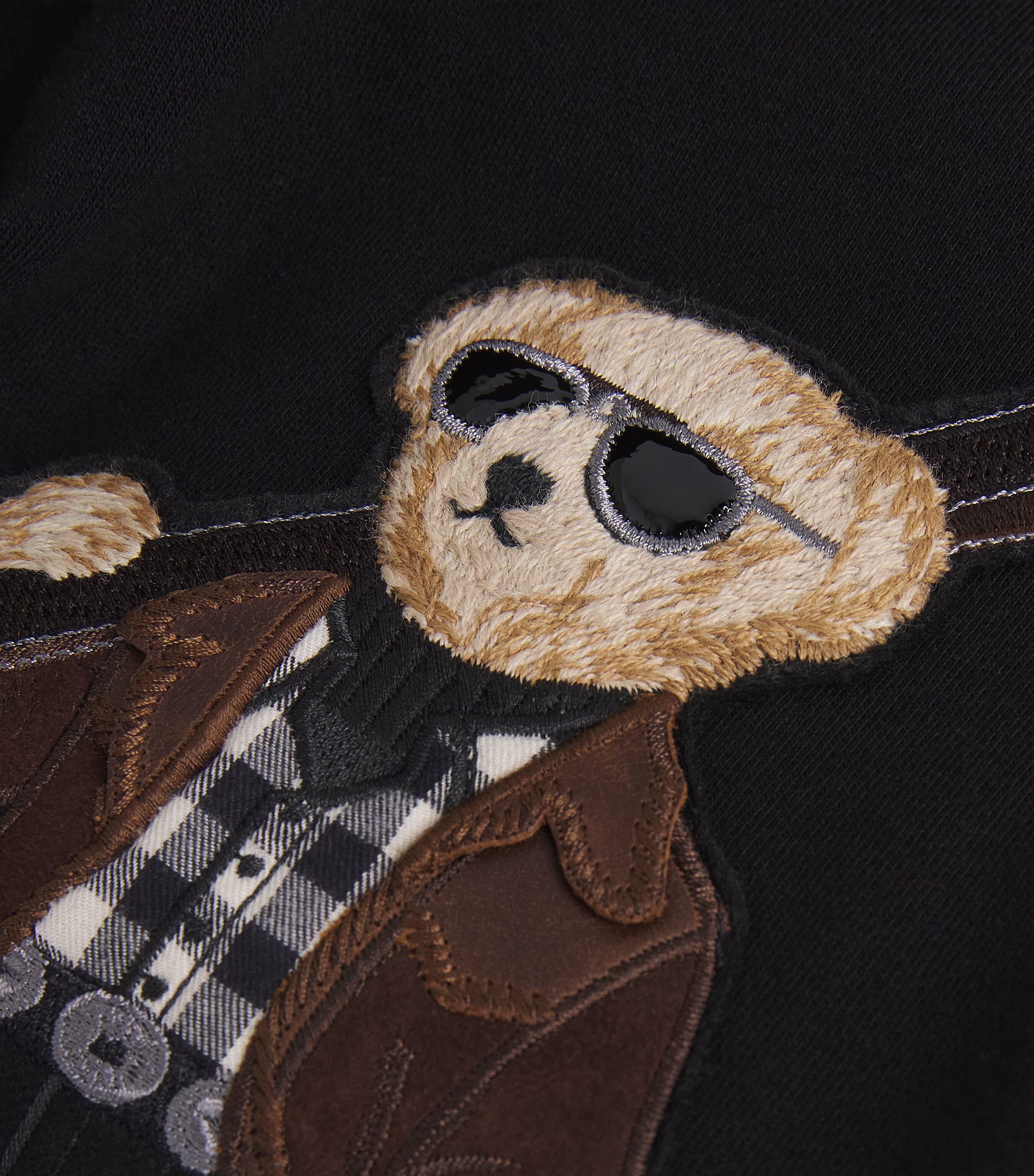 Cotton-Cashmere Polo Bear Hoodie CLASSIC BLACK Image 5