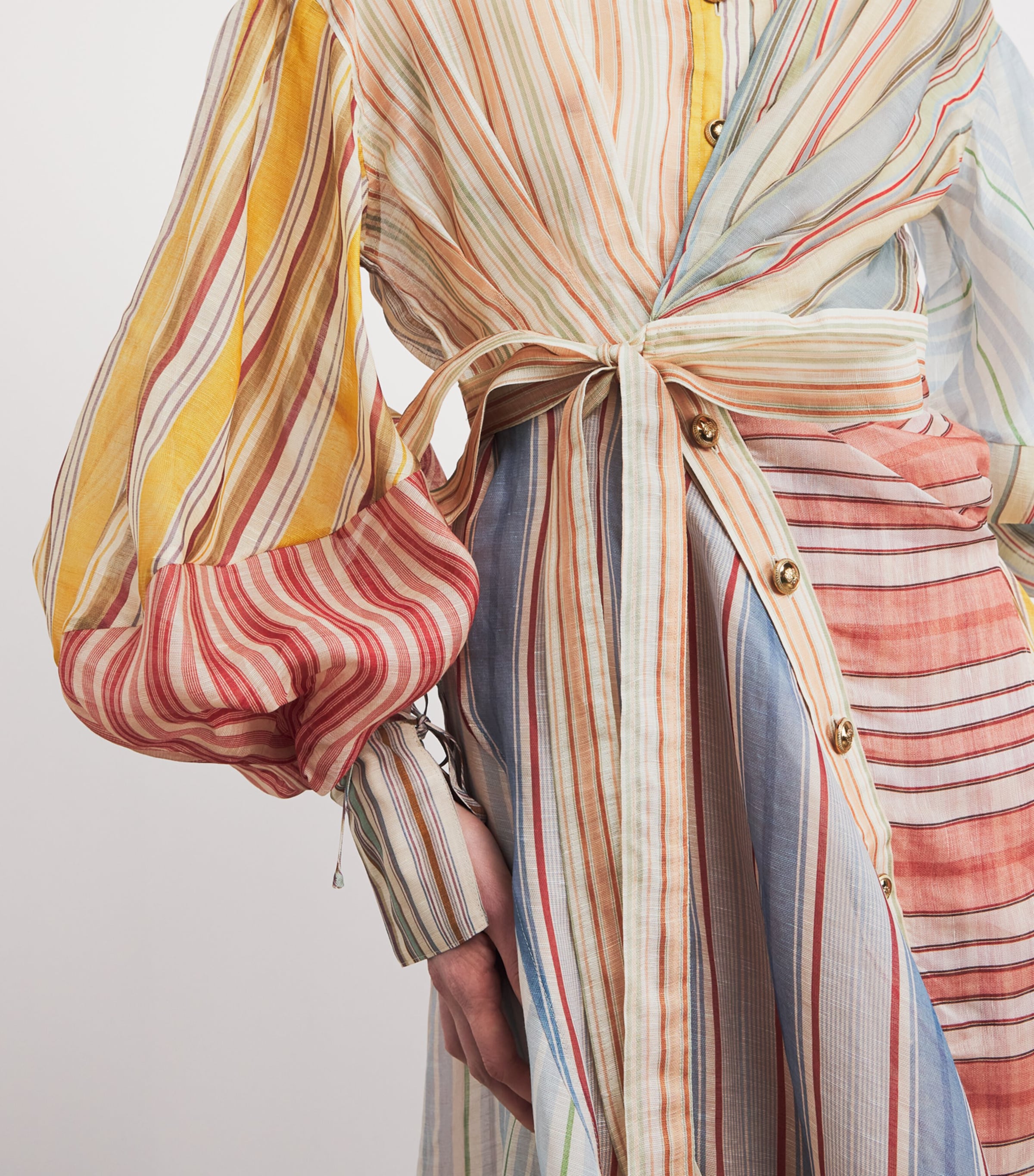 Striped Rebellion Midi Dress SPSTR SPLICD STRIPES Image 6