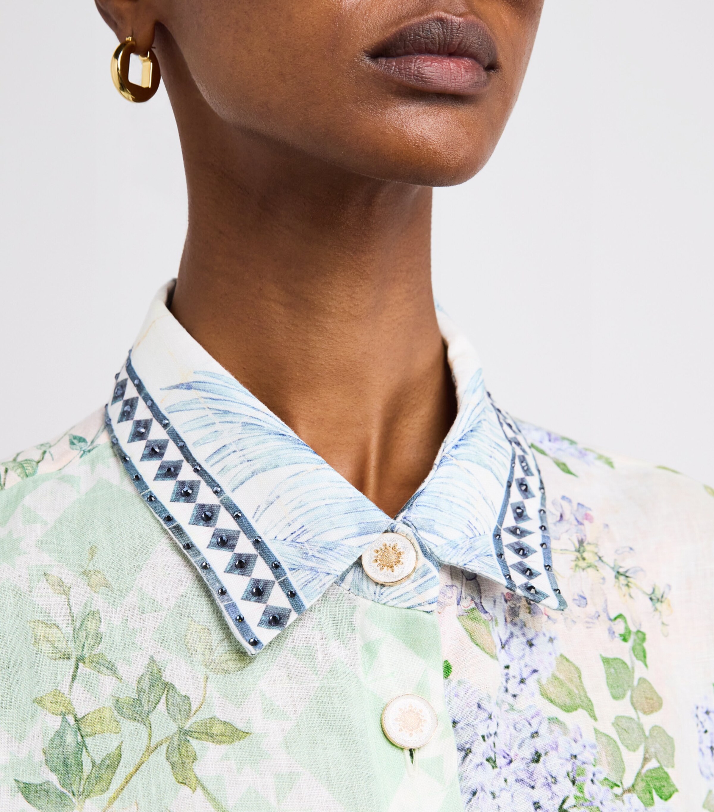 Linen Jardim Party Shirt JARDPART Image 6