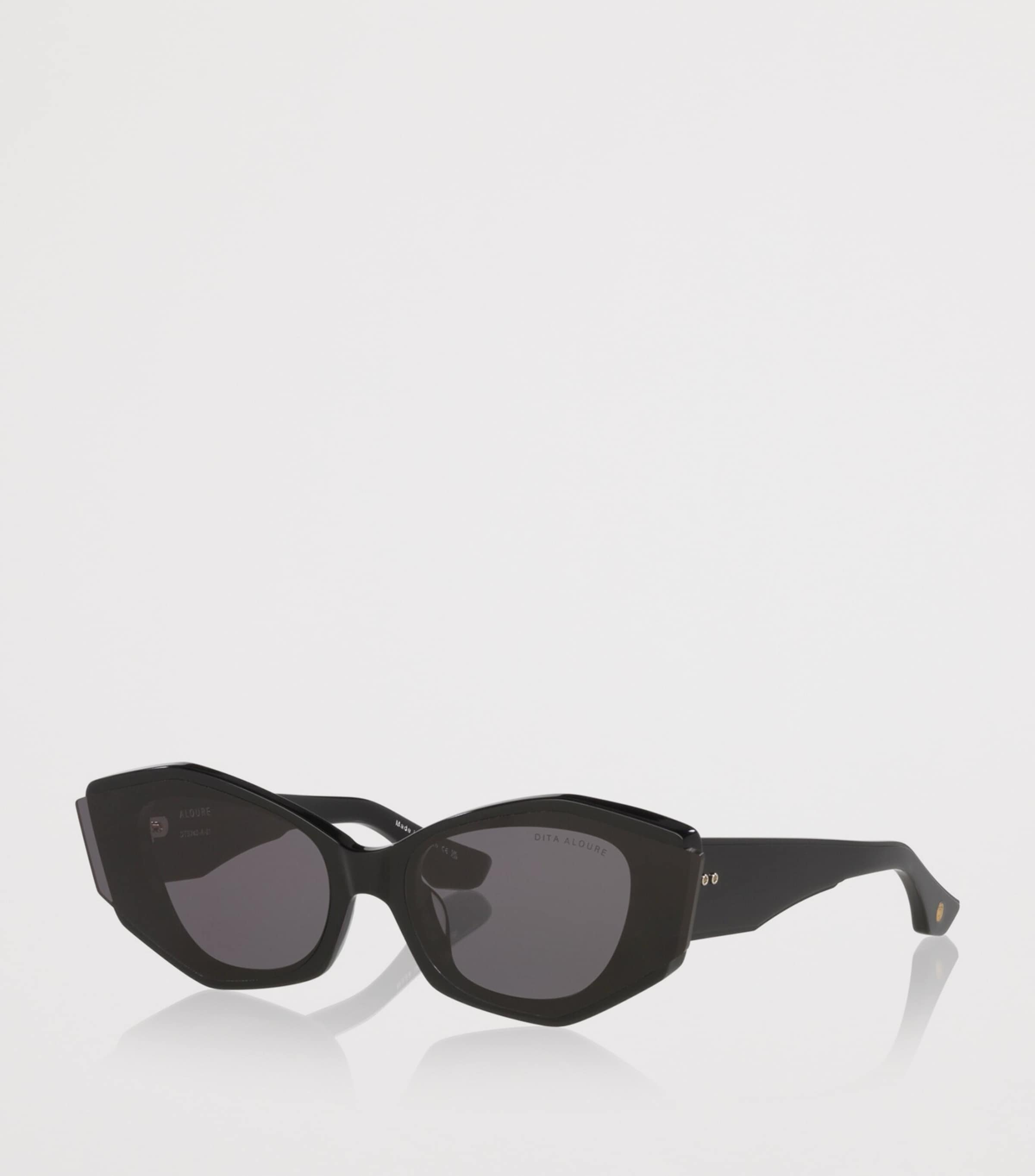 DITA Aloure Angular Cat Eye Sunglasses Black Image 2