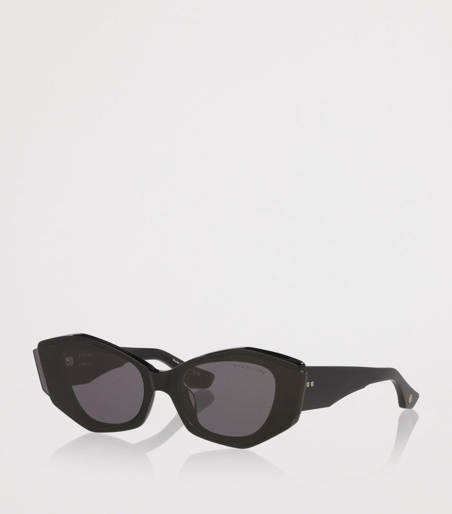 DITA Aloure Angular Cat Eye Sunglasses Black Image 2