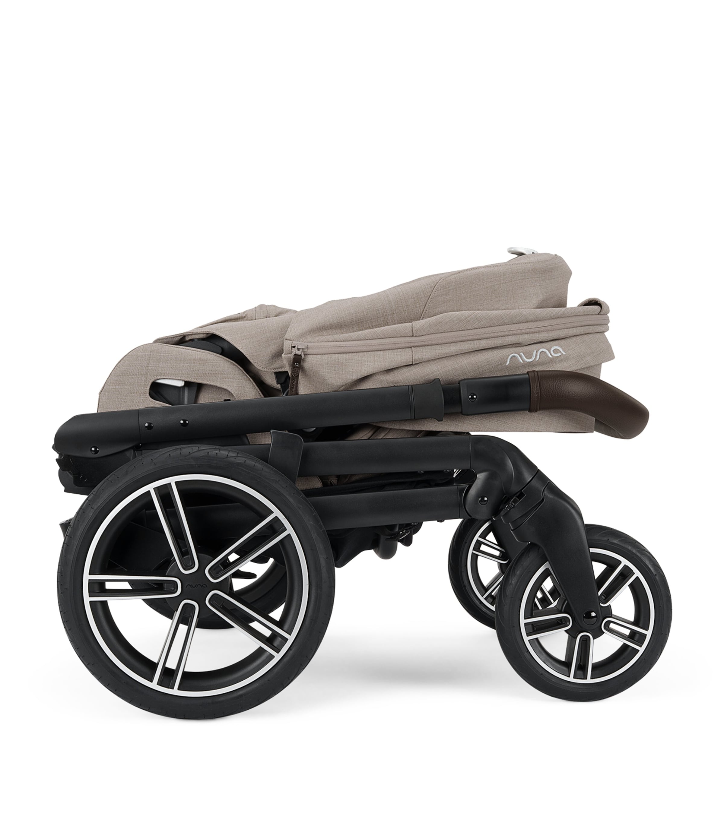 Nuna MIXX Next Stroller and Carry Cot, ARRA Flex Car Seat and BASE Curv Bundle Chateaux Image 8