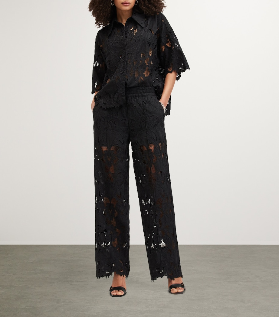 Charli Embroidered Trousers BLACK Image 7