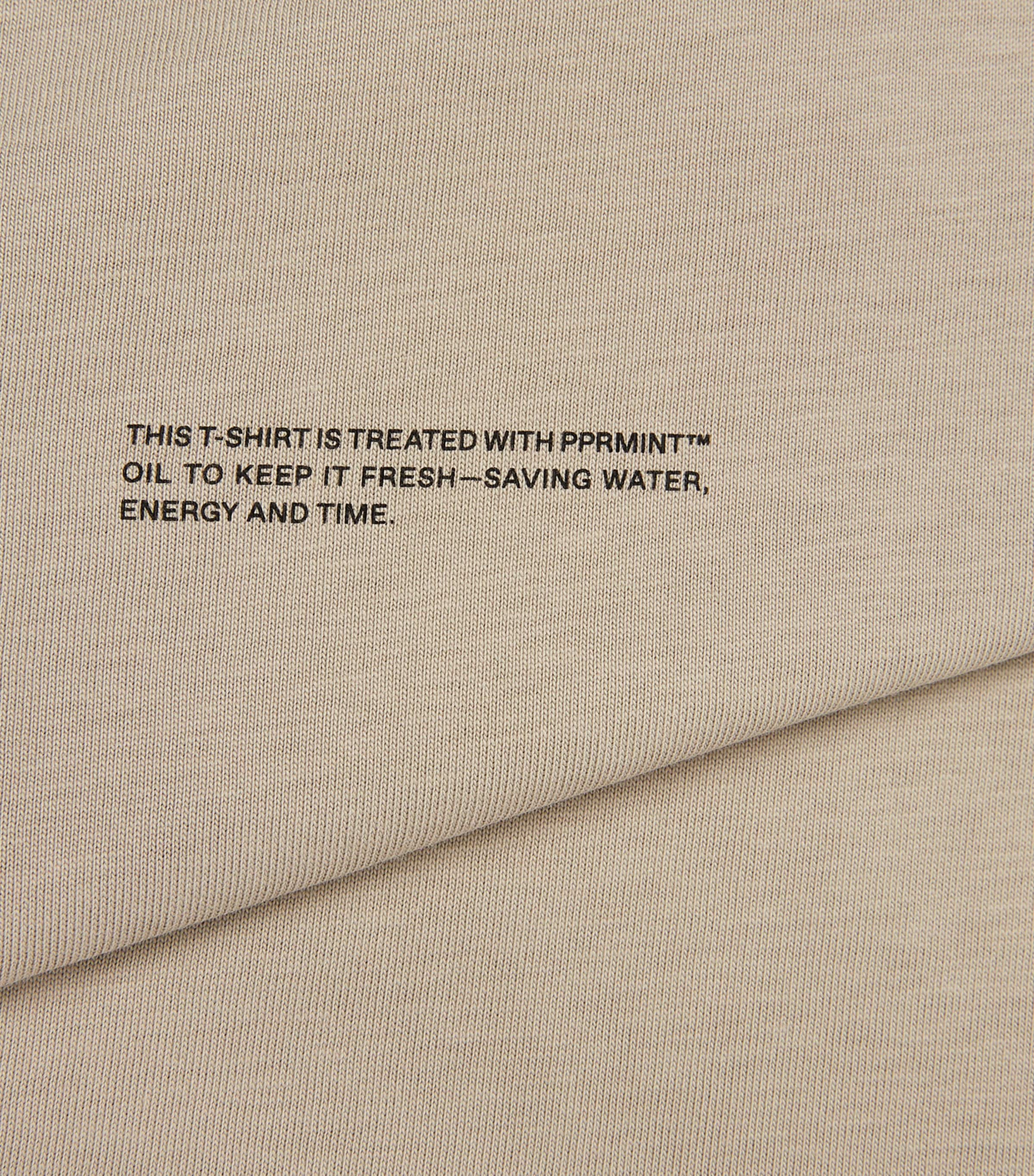 Organic Cotton Pprmint T-Shirt (3-11 Years) STONE Image 4