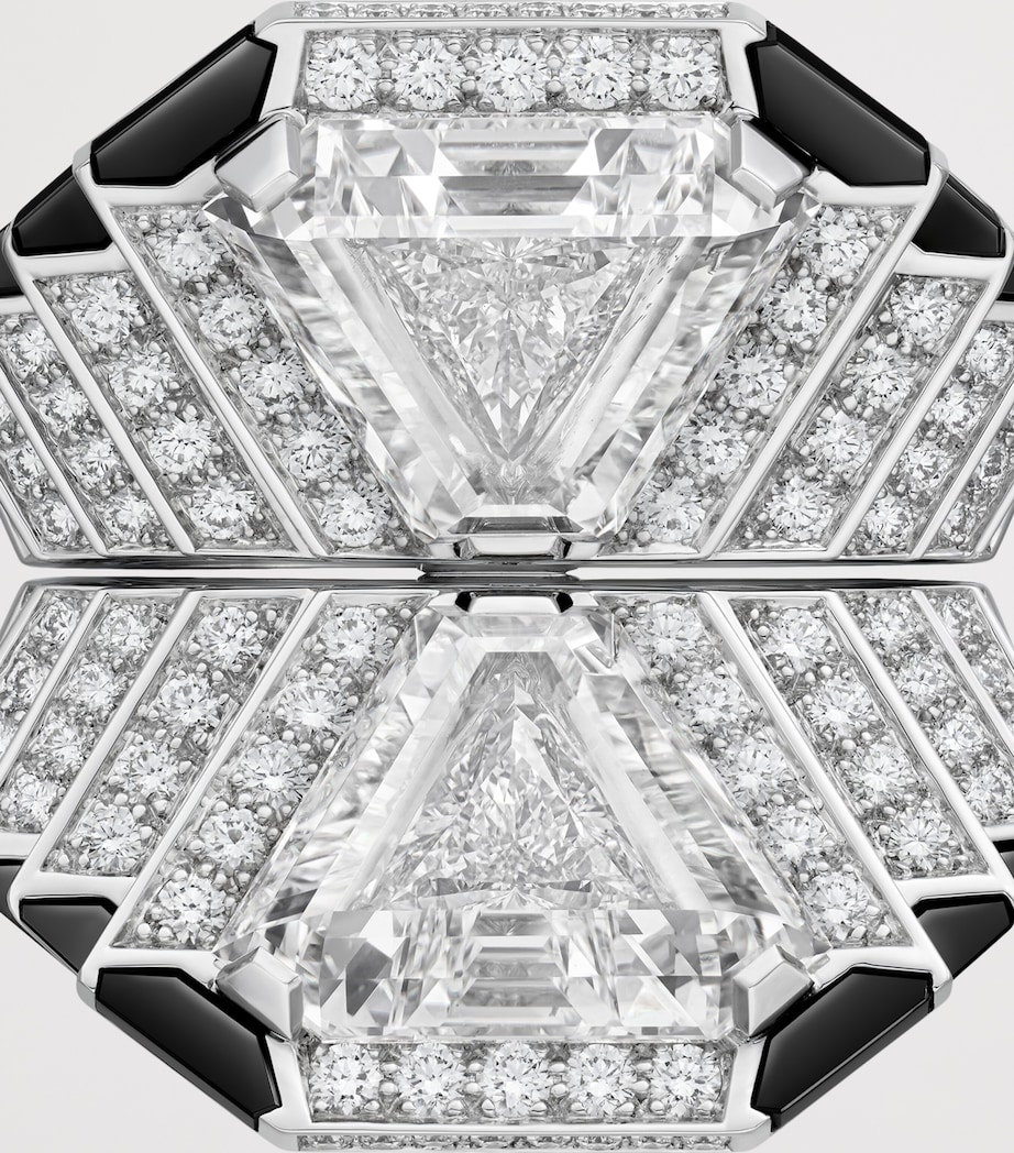 Cartier White Gold, Diamond and Onyx Specula Ring White Gold Image 4