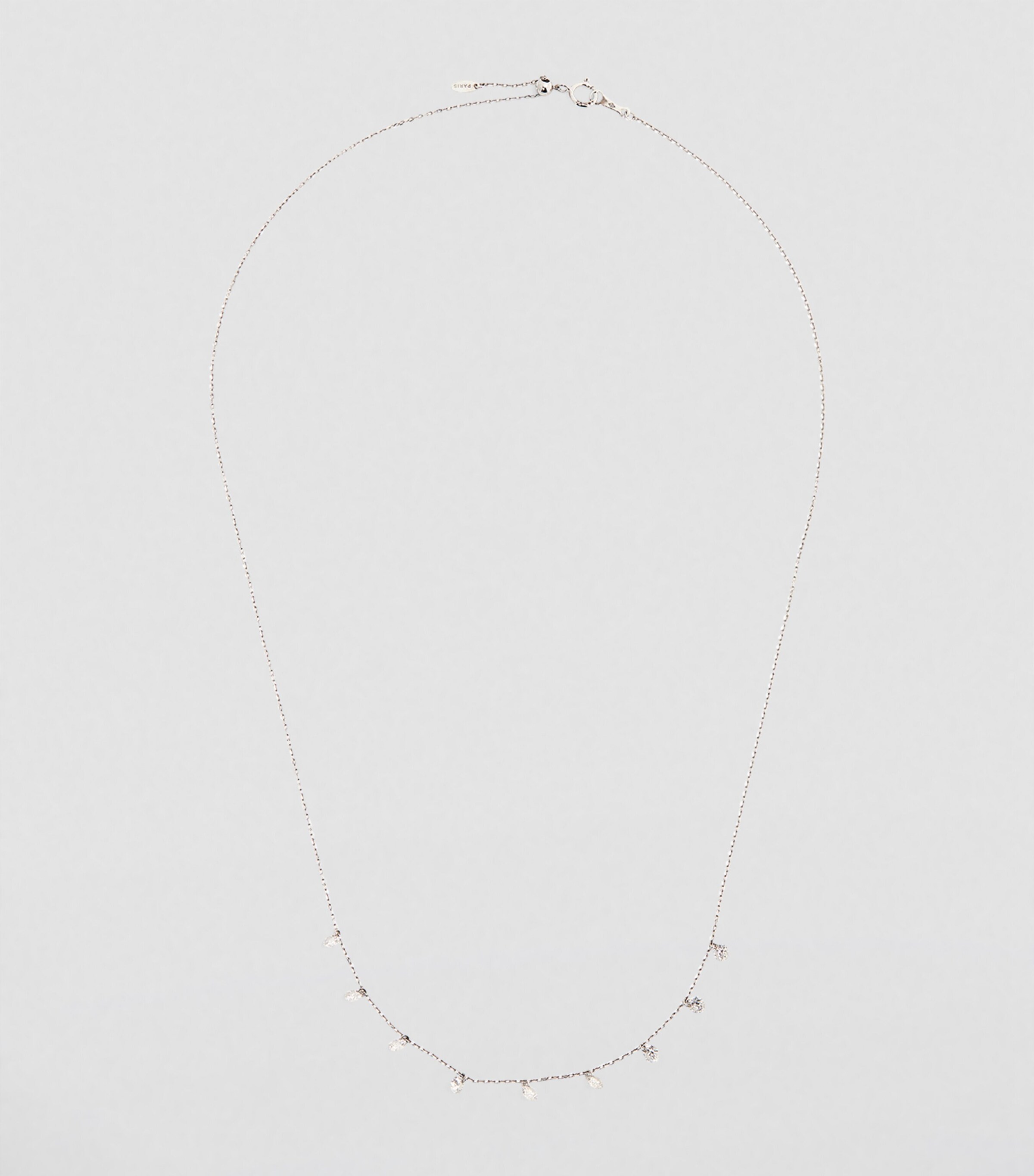 White Gold and Diamond Danaé Necklace WHITE GOLD Image 2