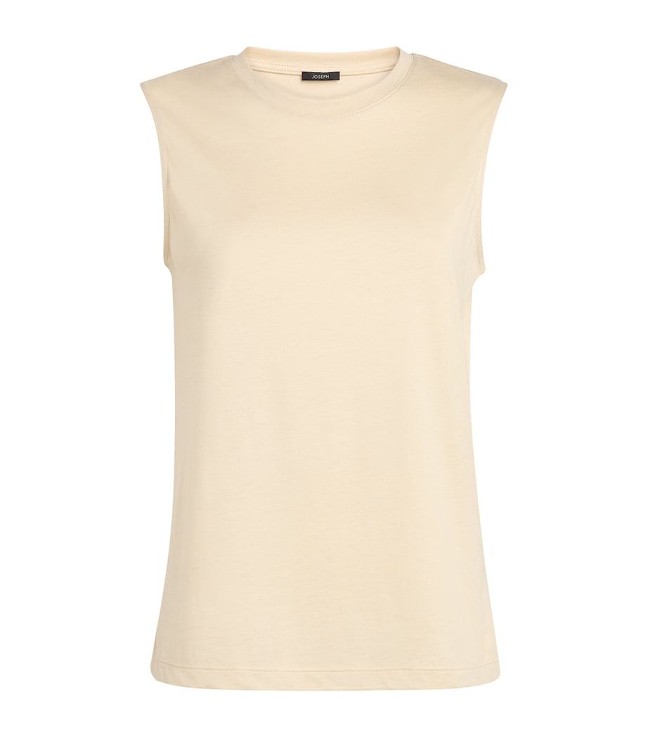 Cotton-Silk Tank Top AFFOGATO Image 1